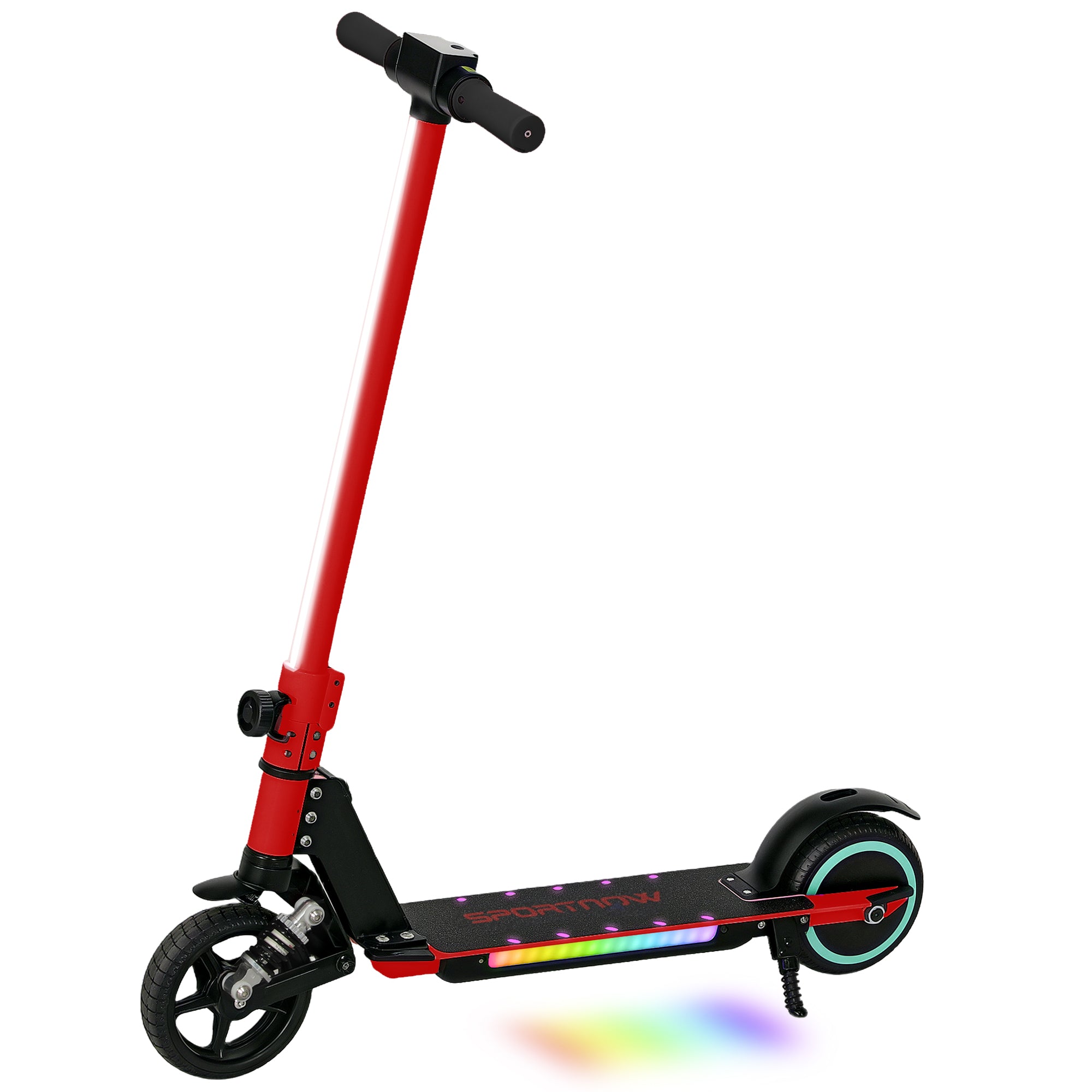 SPORTNOW Kids Electric Scooter with Suspension - Red