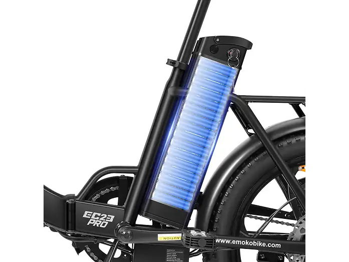 Emoko EC23 removable 48V battery detail