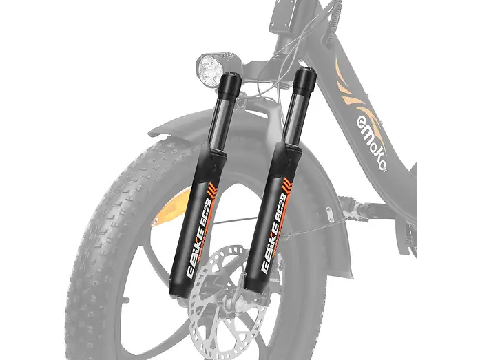 Emoko EC23 front suspension fork detail