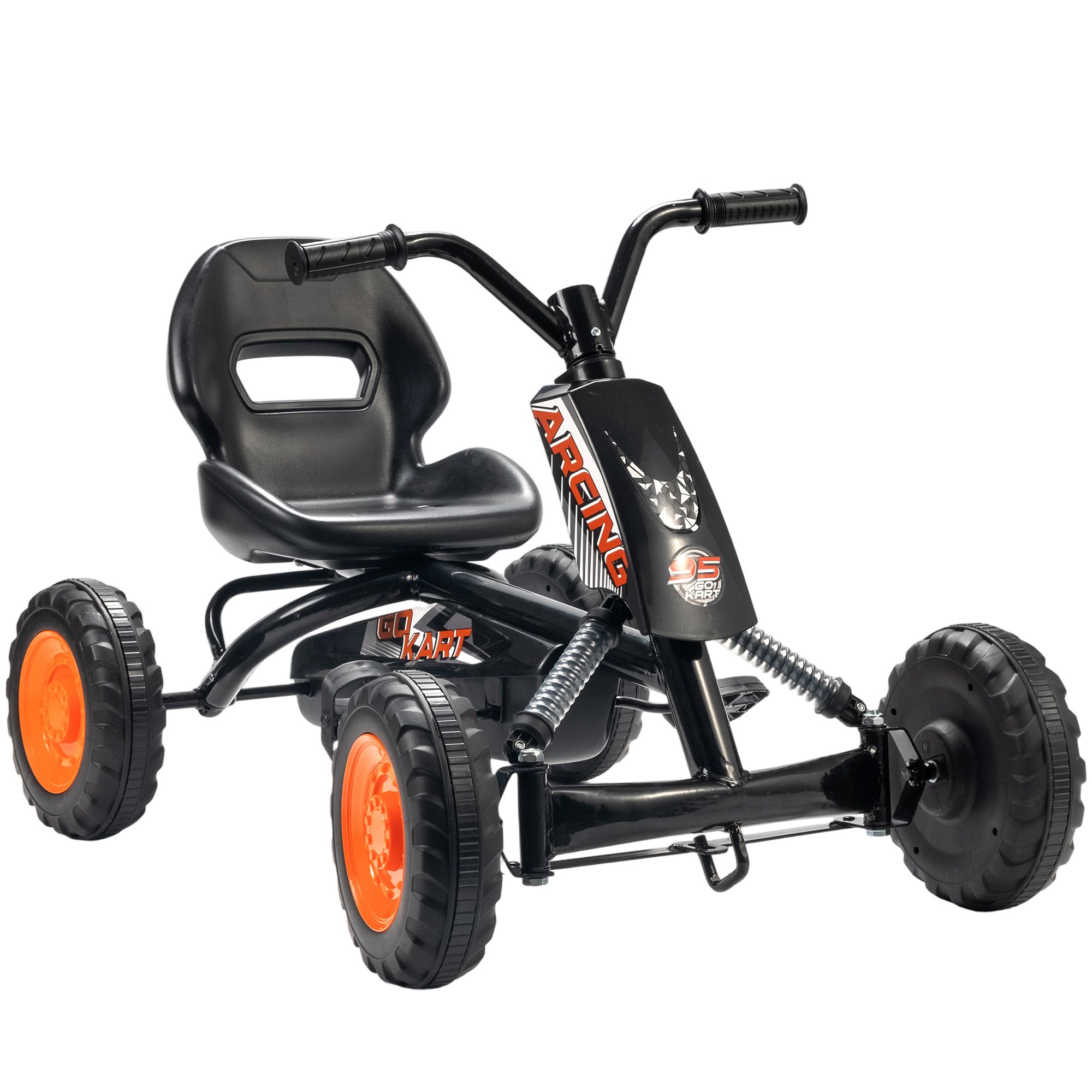 AIYAPLAY Kids Pedal Go Kart Steel Frame