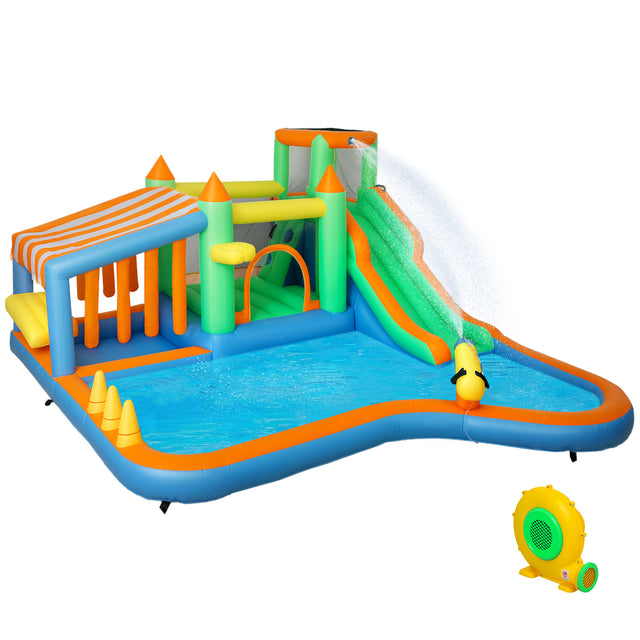 AIYAPLAY 8-in-1 Bounce House with 550W Blower