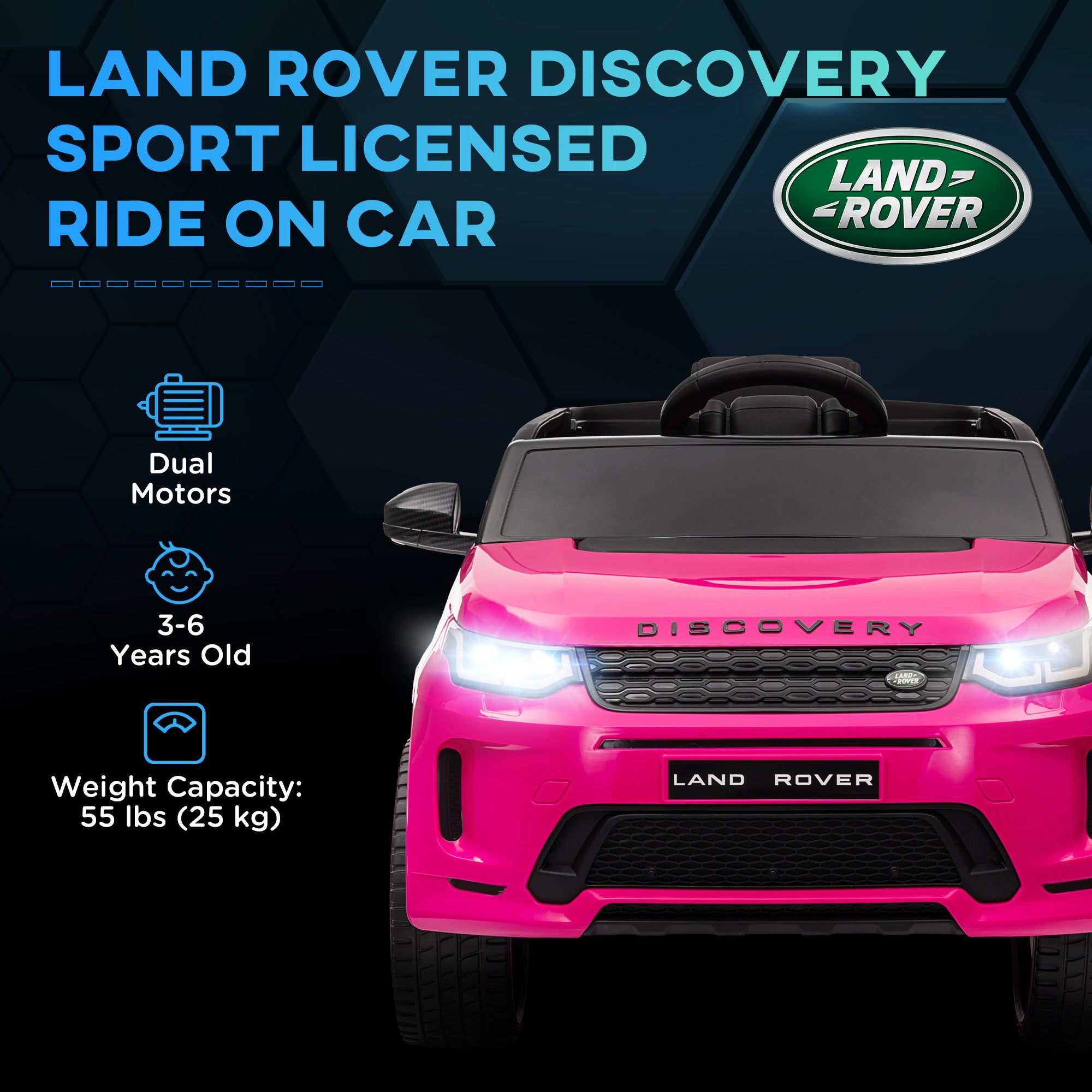 AIYAPLAY Land Rover Discovery Sport 12V Kids Ride-On Car