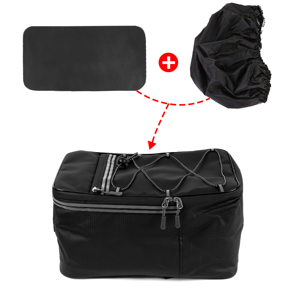 Rear Seat Bike Bag Waterproof Rack Pack with Rain cover 4