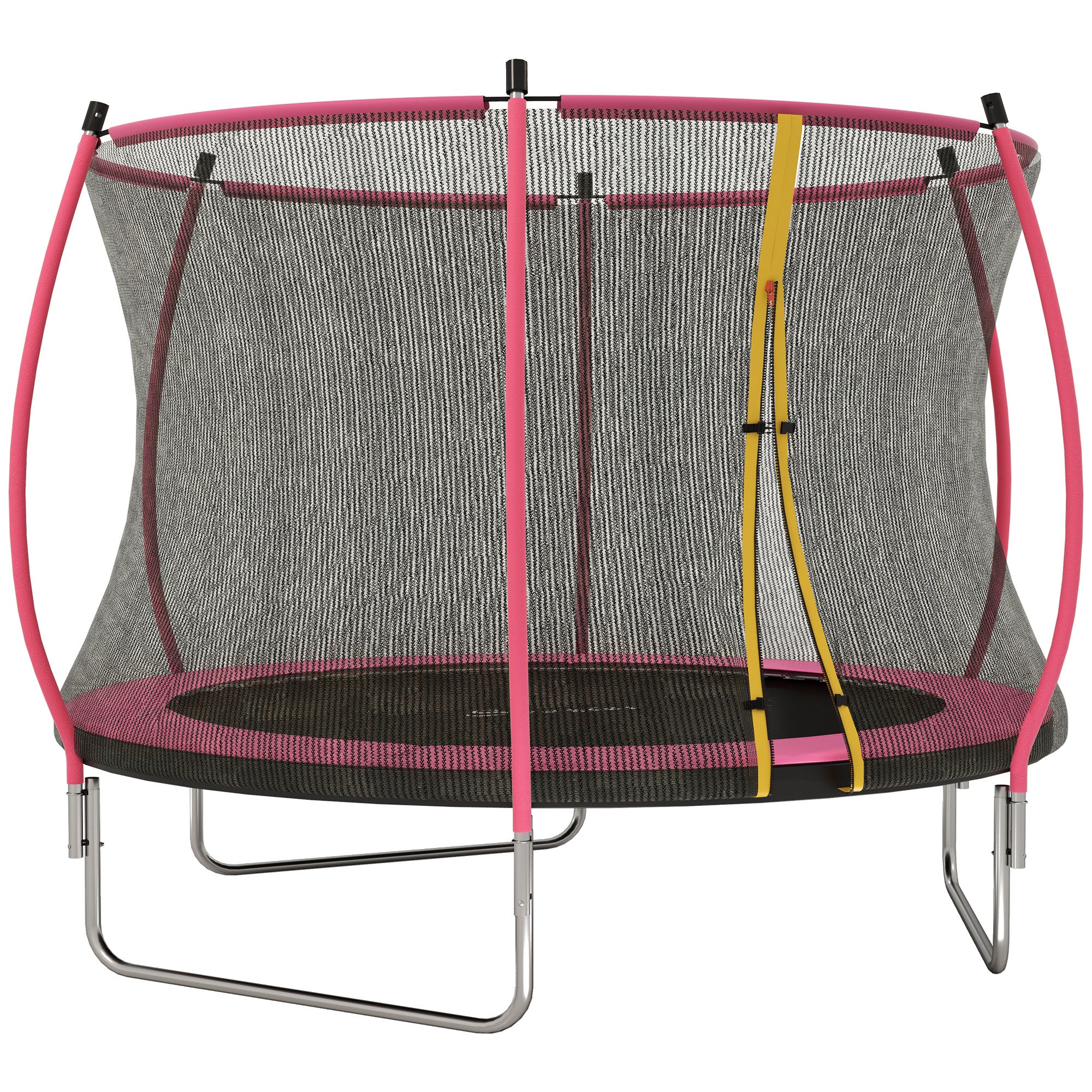 SPORTNOW Outdoor Trampoline with Enclosure Net, Spring Cover 4