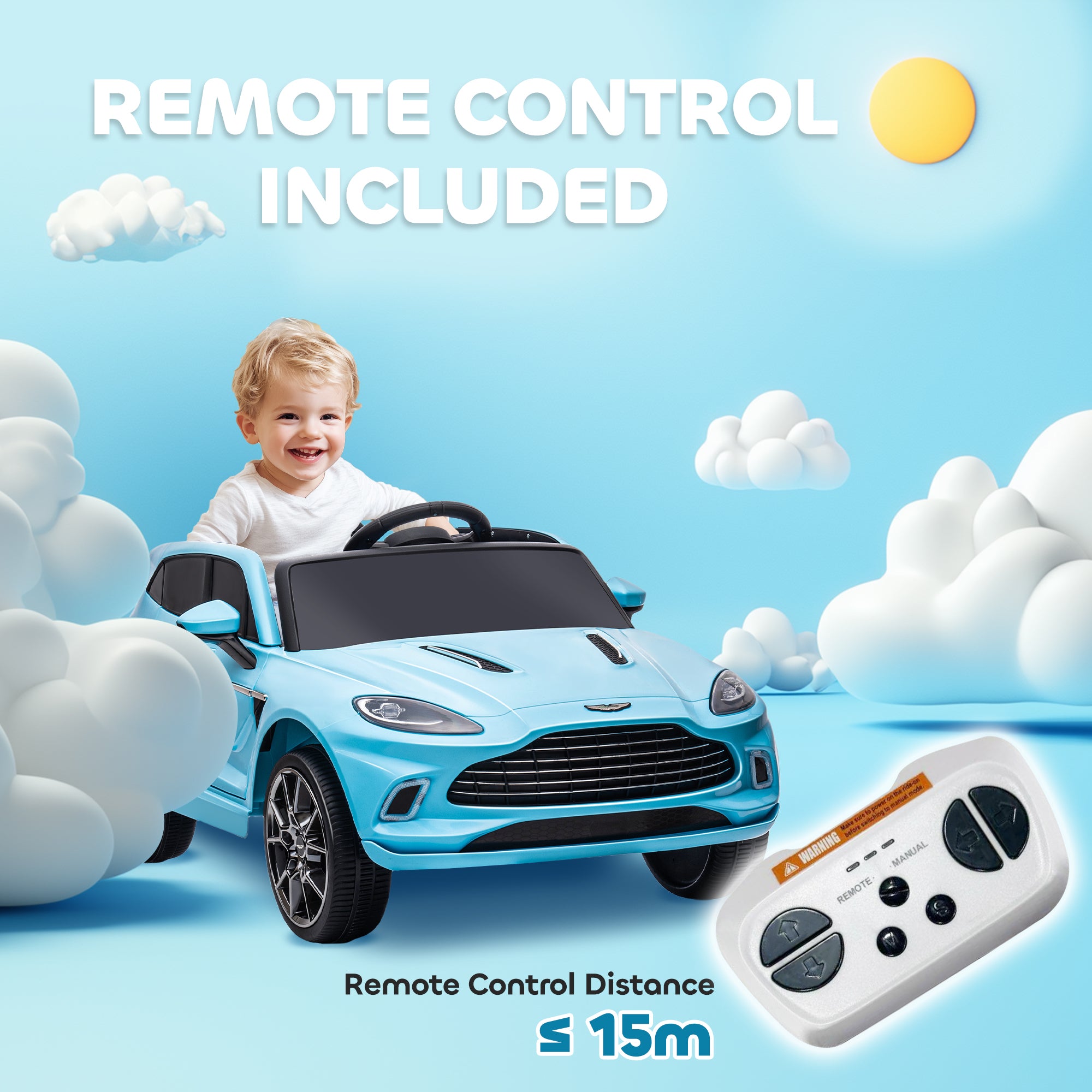 AIYAPLAY Aston Martin DBX 12V Kids Ride-On Car