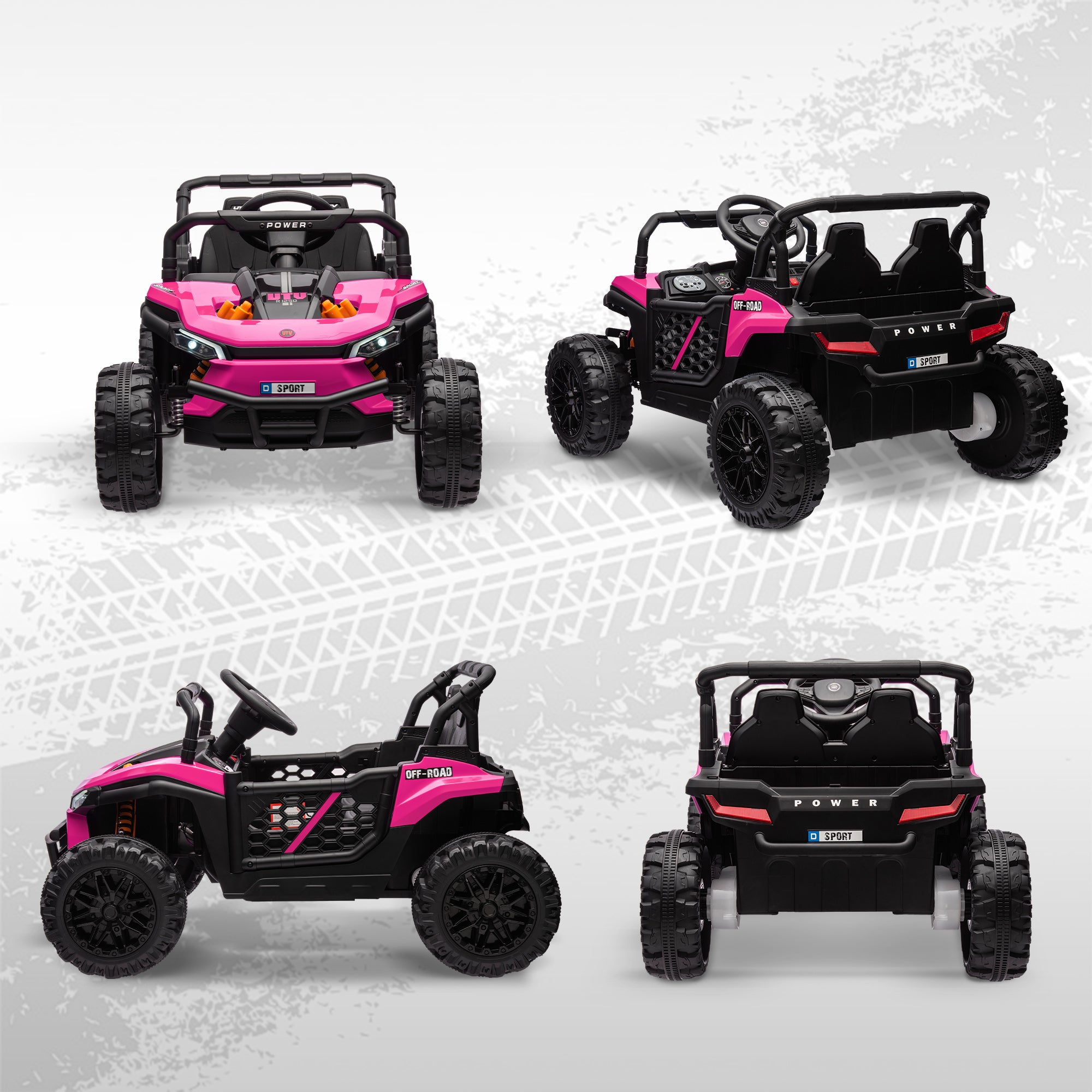 AIYAPLAY 12V Kids Ride-On Truck - Black
