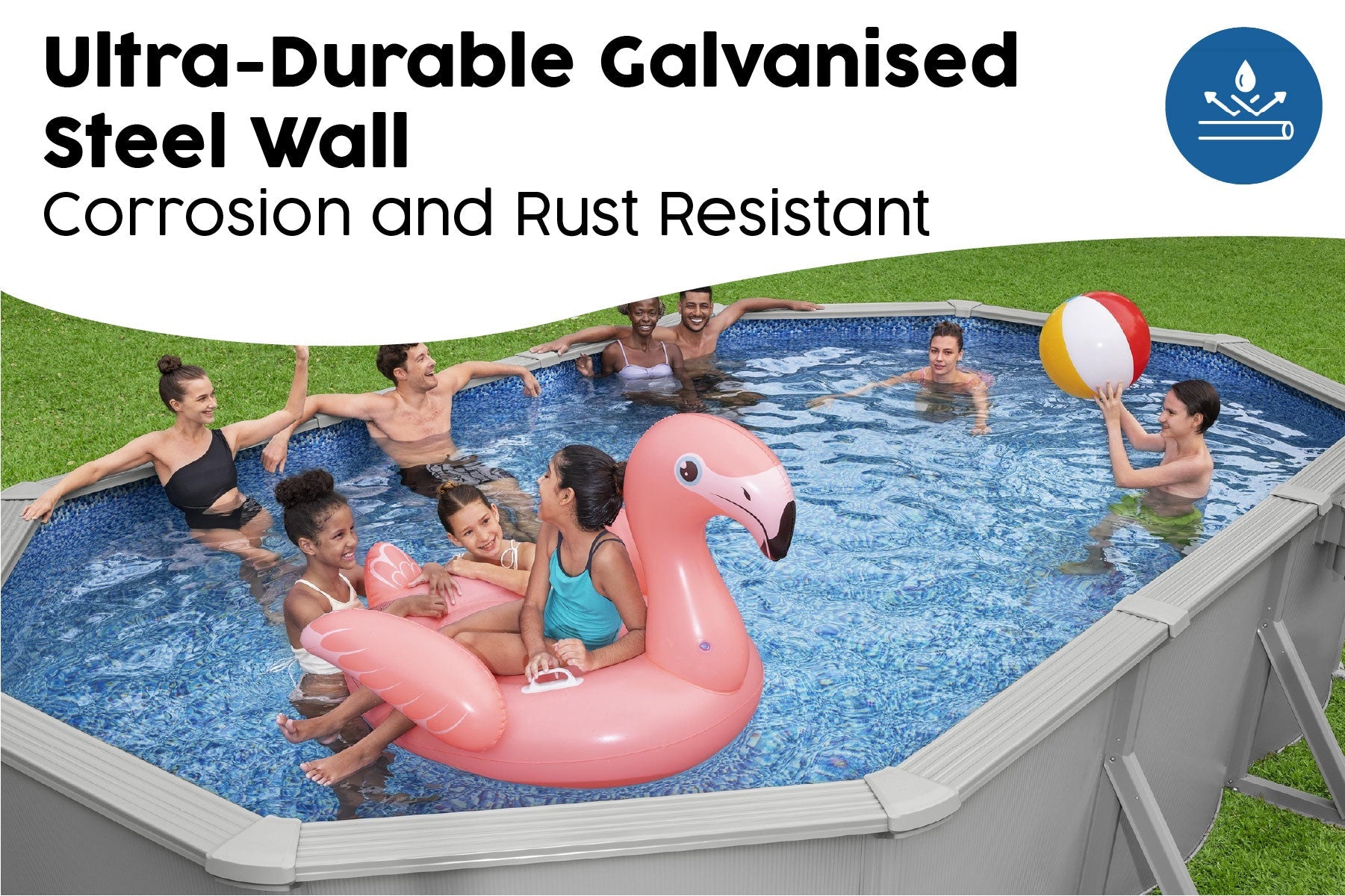 Bestway Hydrium 20ft x 48in Oval Steel Wall Above Ground Pool Set - image 4