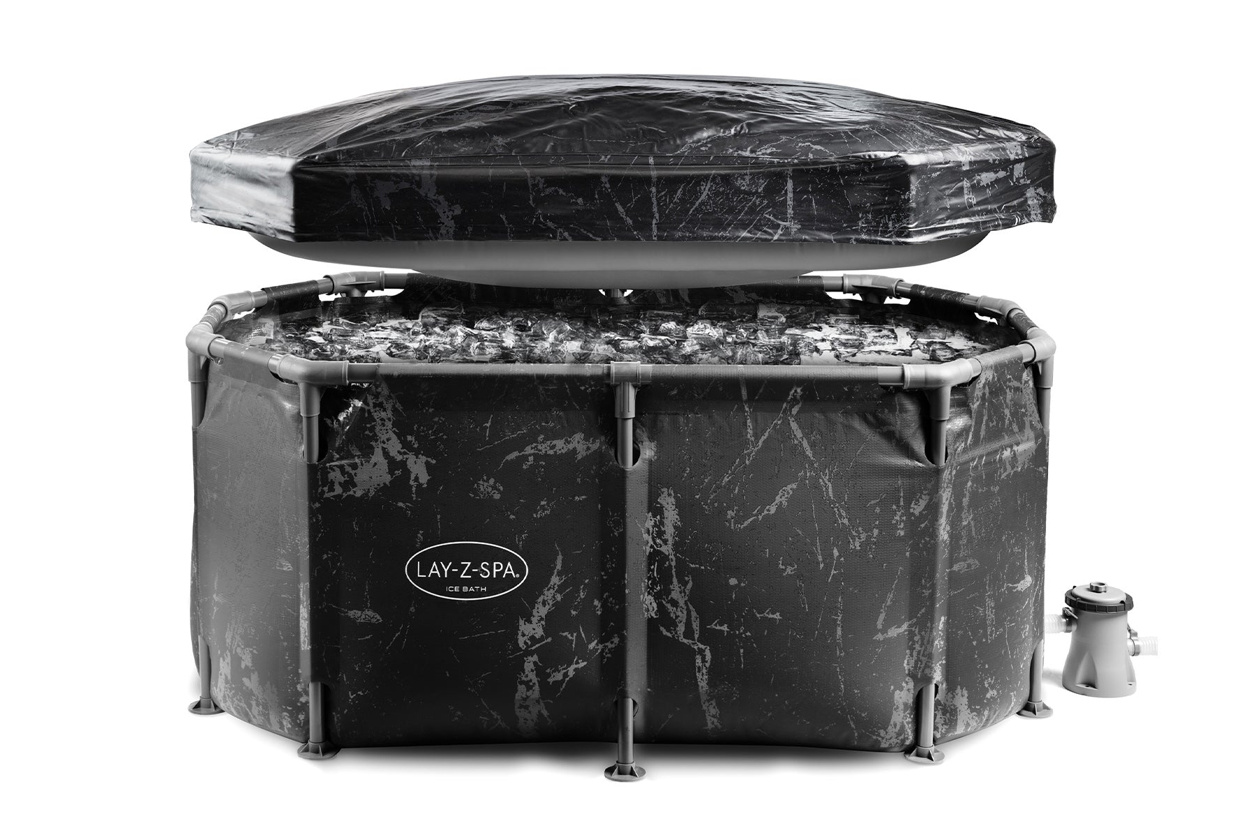 Lay-Z-Spa Glacial Dip Tub ice bath with pump and cover