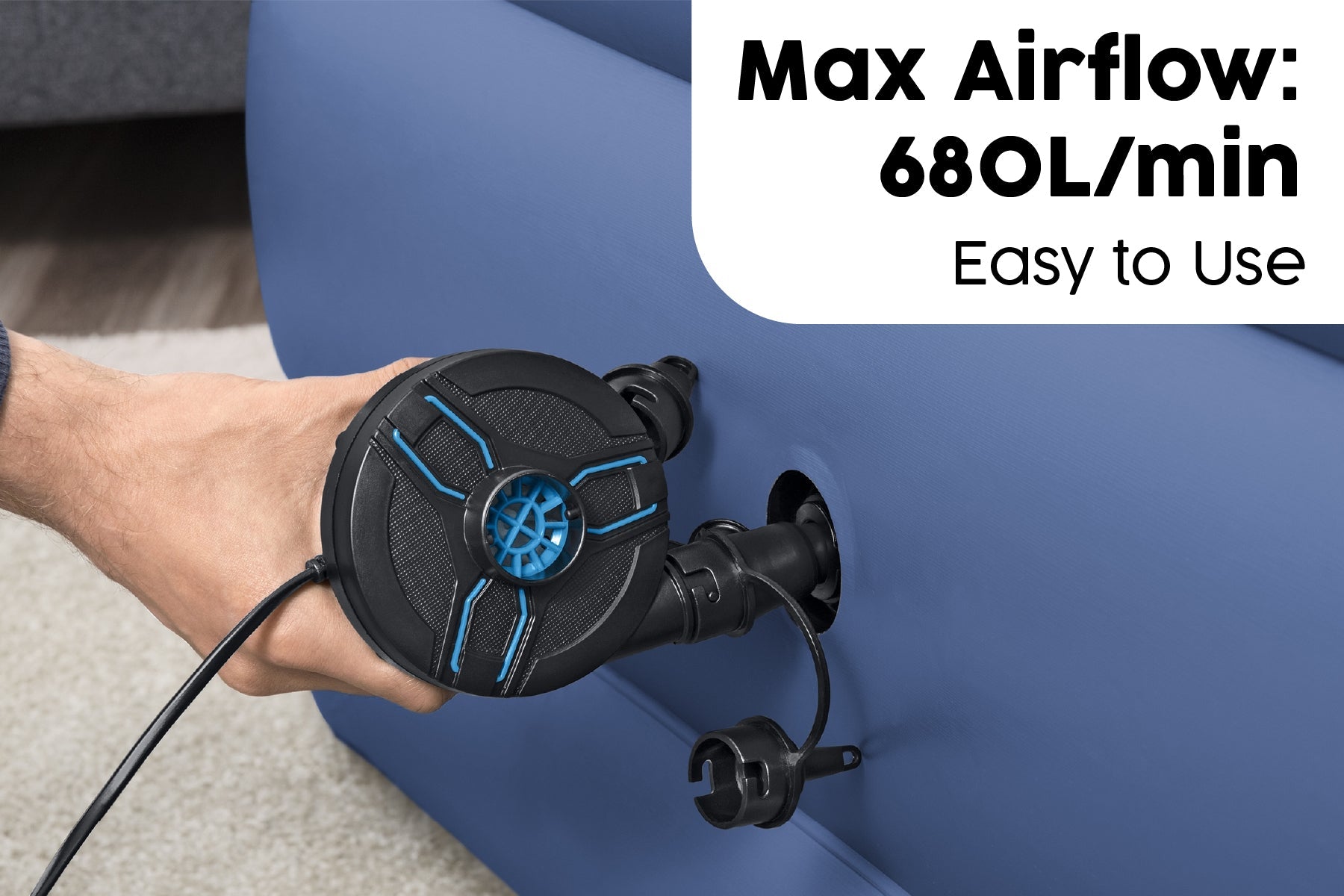 Bestway PowerTouch pump 680 L per minute airflow feature