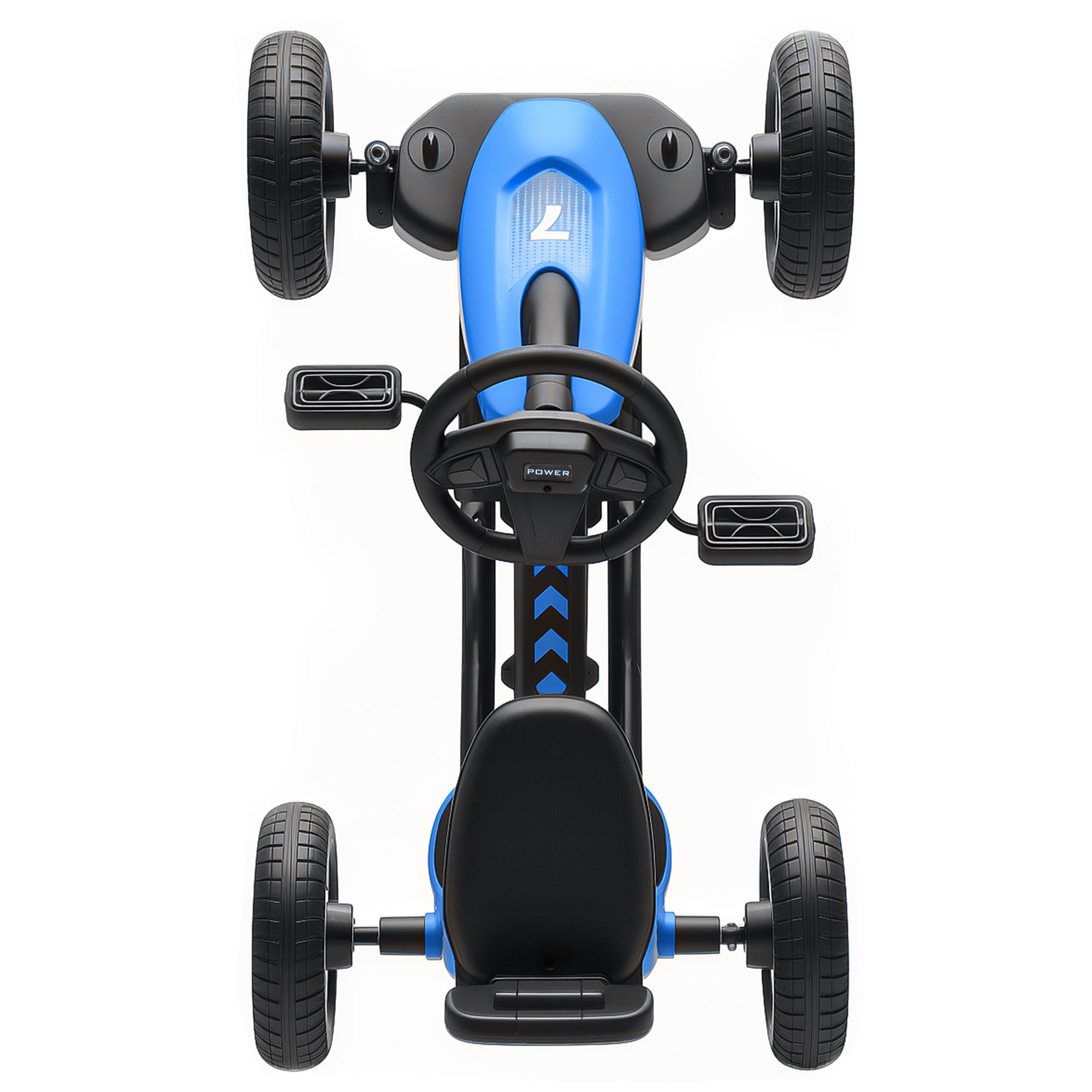 AIYAPLAY Kids Pedal Go Kart Metal Frame EVA Wheels