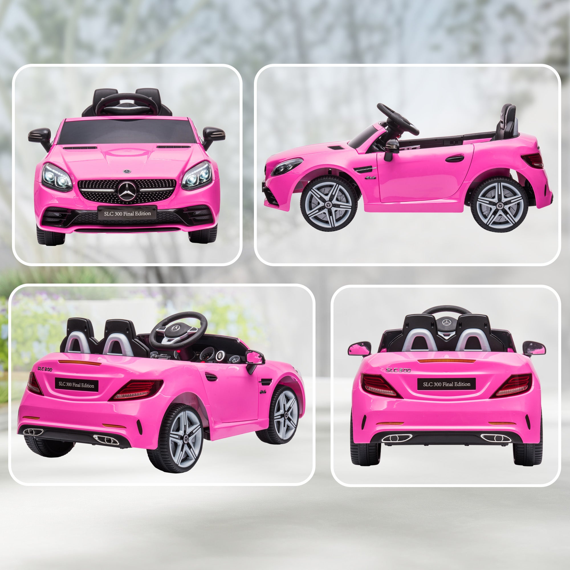 HOMCOM Mercedes-Benz SLC 300 12V Kids Ride-On Car