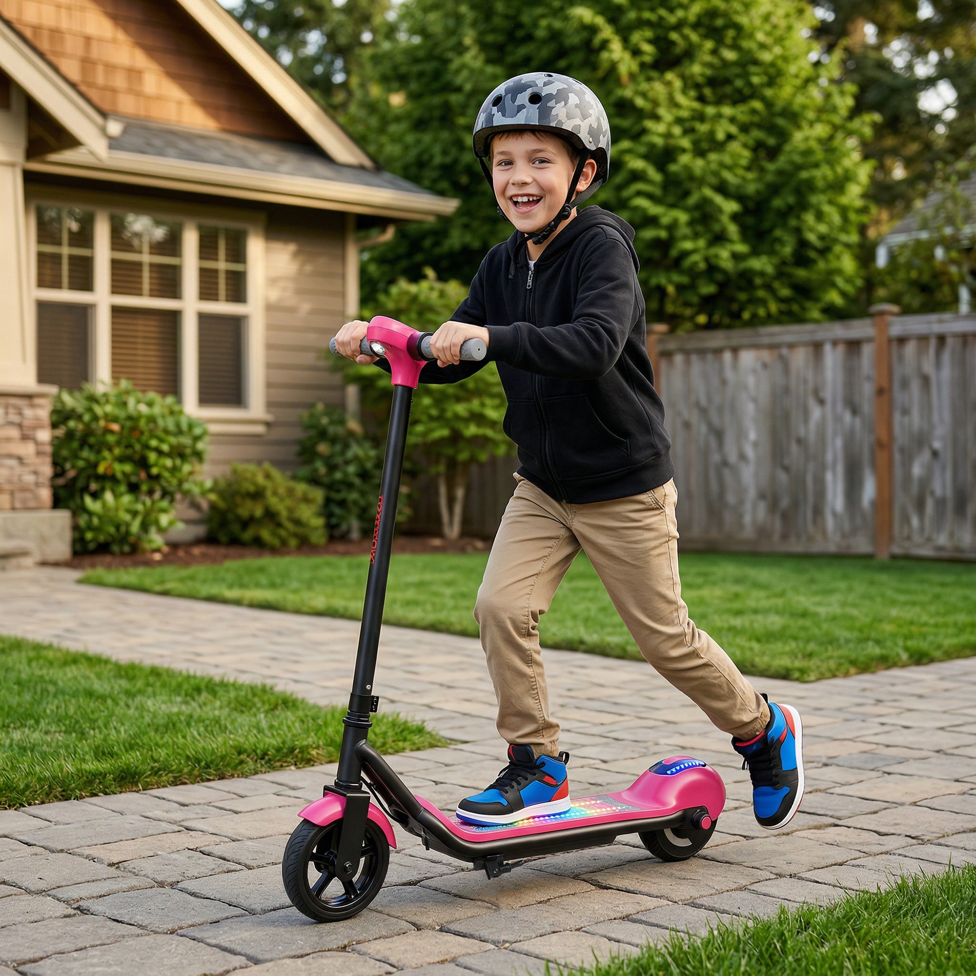 SPORTNOW Kids Electric Scooter with LED Display