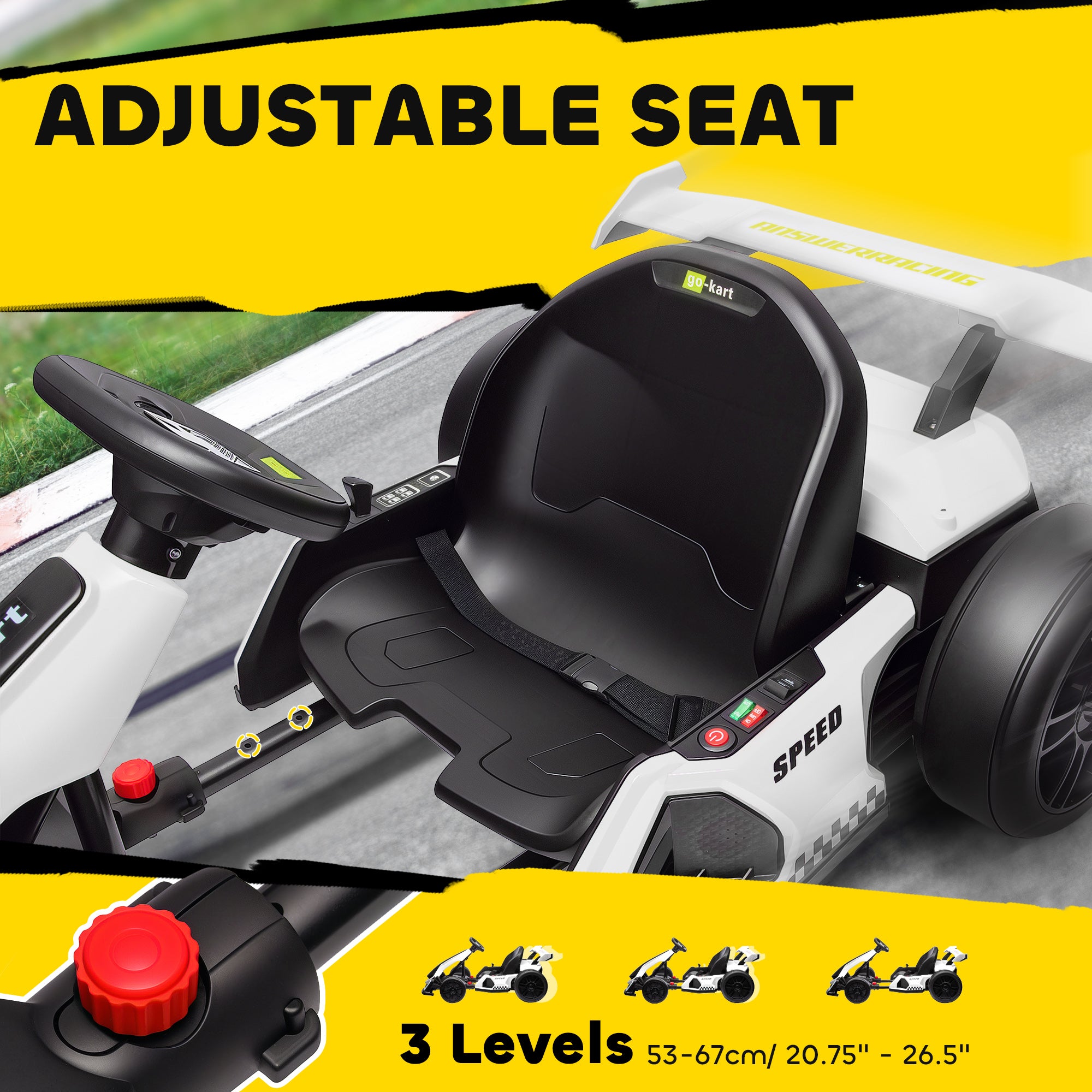 HOMCOM 24V Electric Go Kart for Kid 15