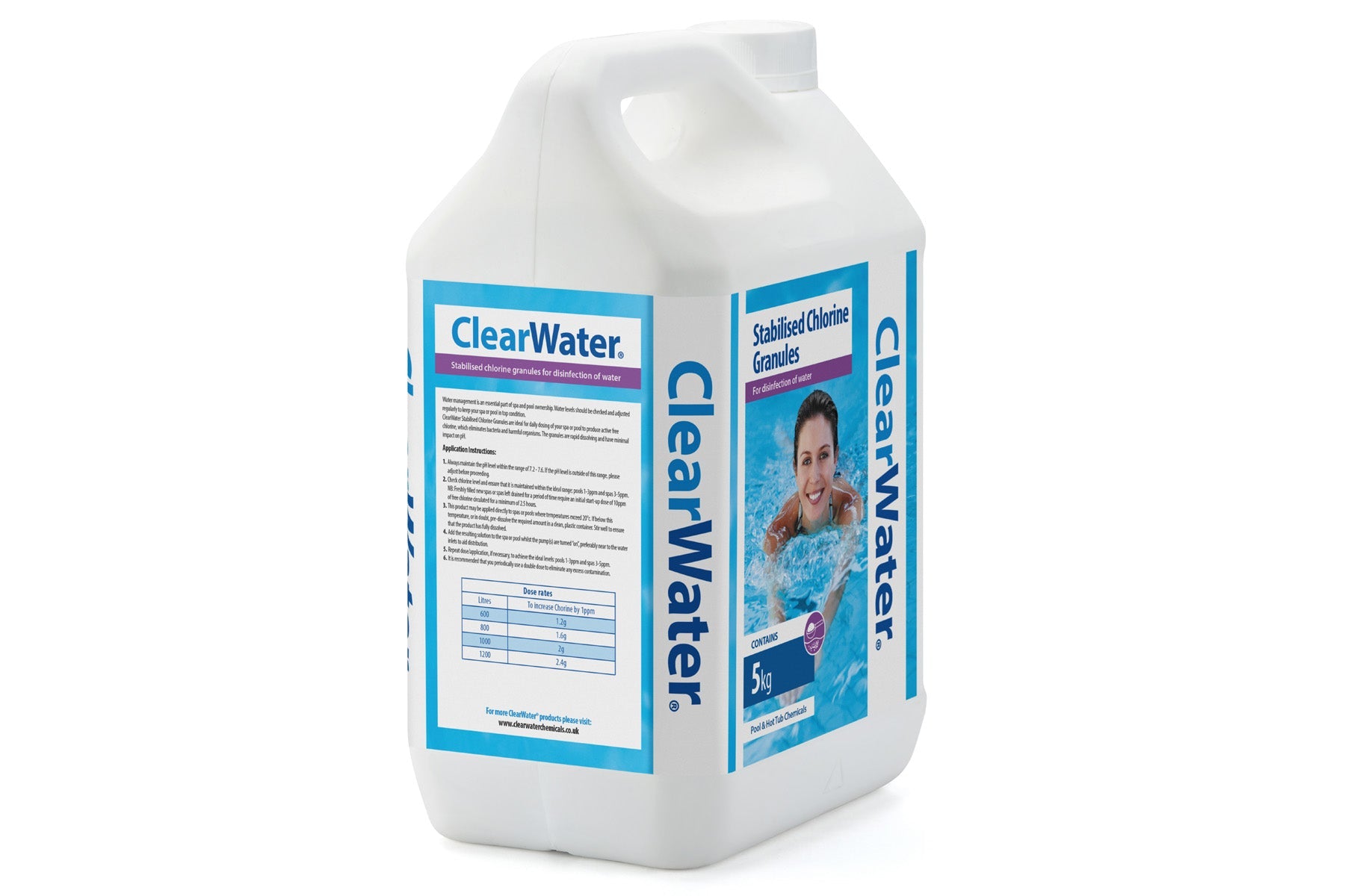 Clearwater 5kg Chlorine Gran - J/C