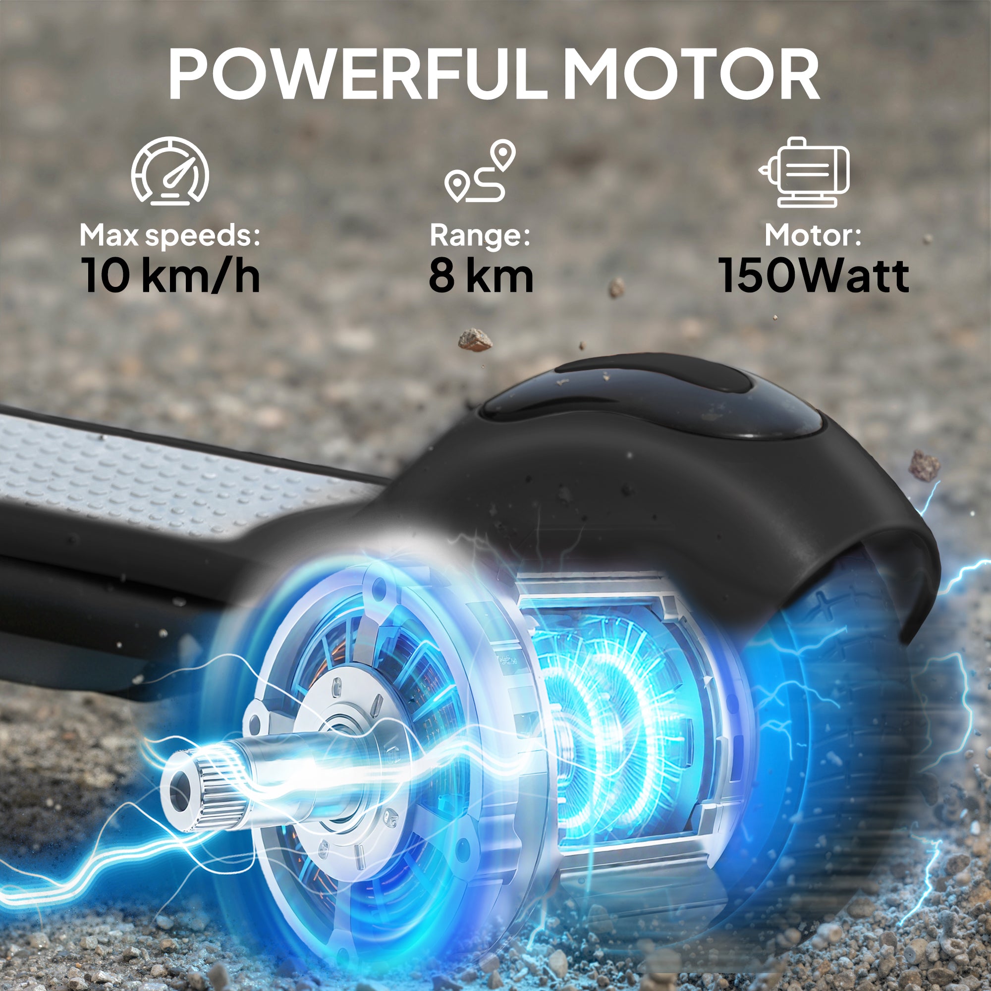 SPORTNOW Kids Electric Scooter with LED Display