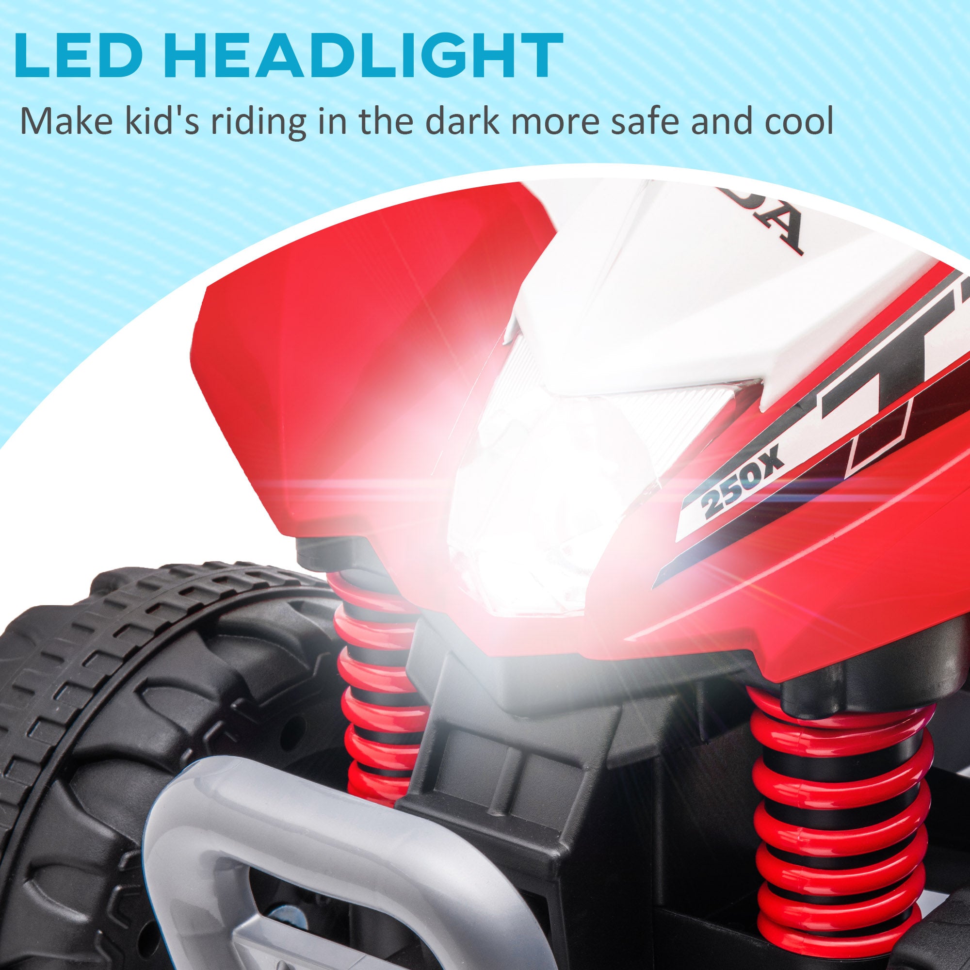 AIYAPLAY Honda 6V Kids Electric Quad Bike