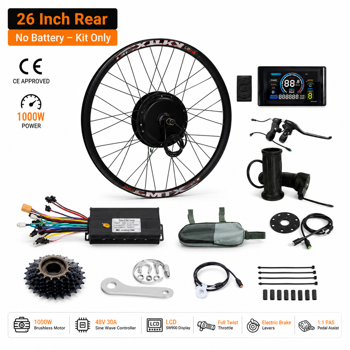 Ncycle 48V 1000W eBike Conversion Kit