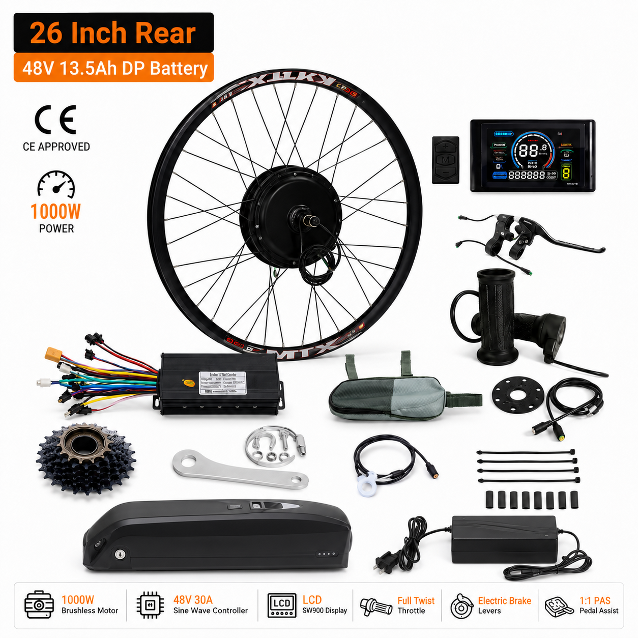 Ncycle 48V 1000W eBike Conversion Kit