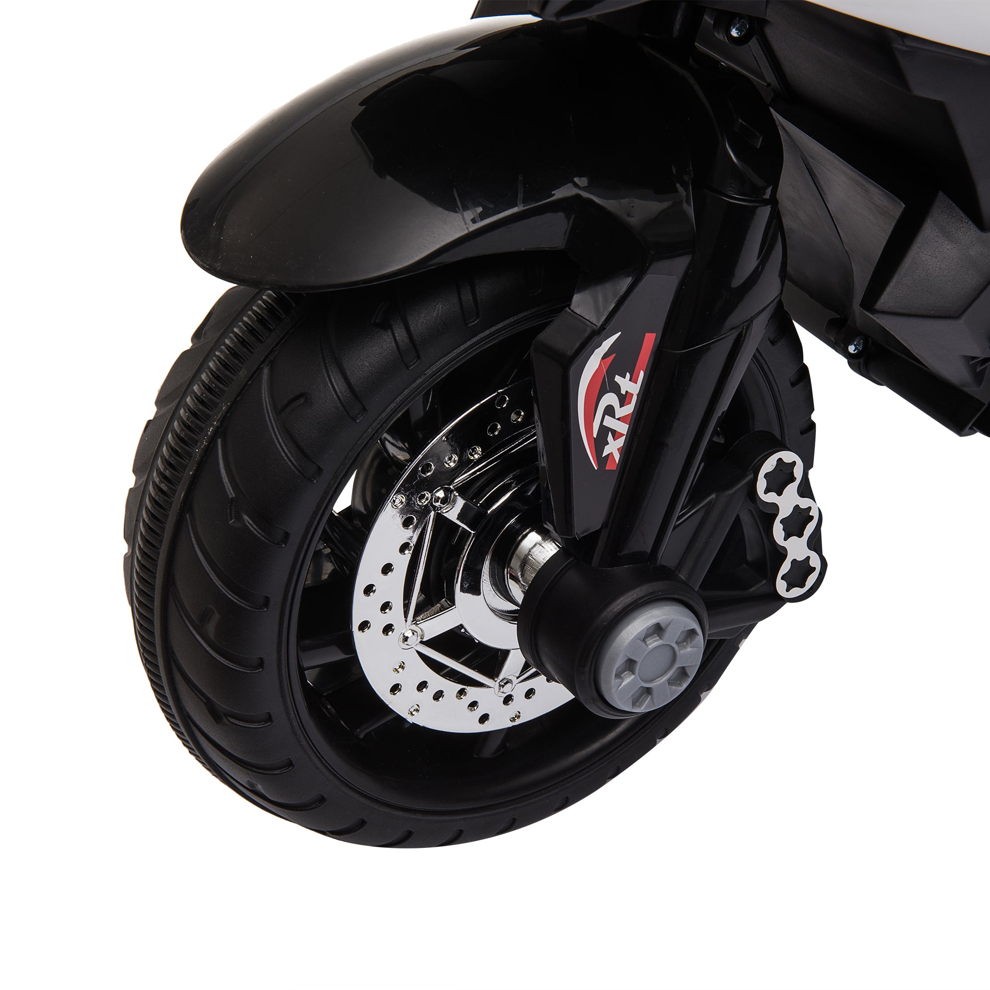 HOMCOM Kids Three-Wheel Electric Motorbike - Black