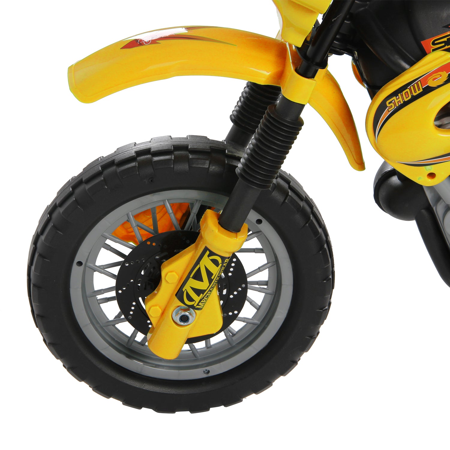 HOMCOM Kids Electric Ride-On Motorbike - Yellow