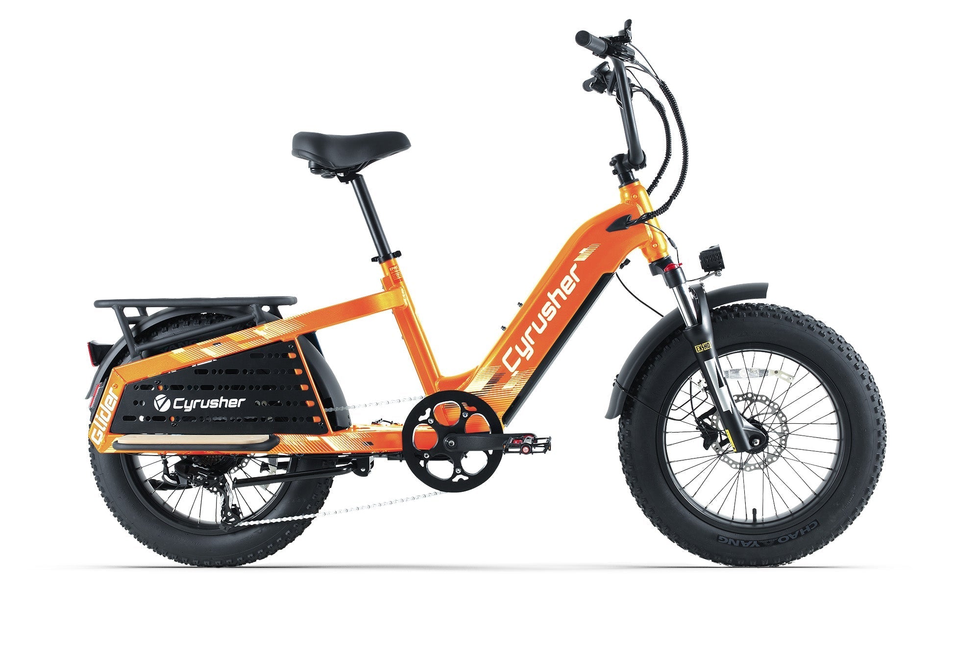 Cyrusher Glider Cargo Electric Bike - Orange