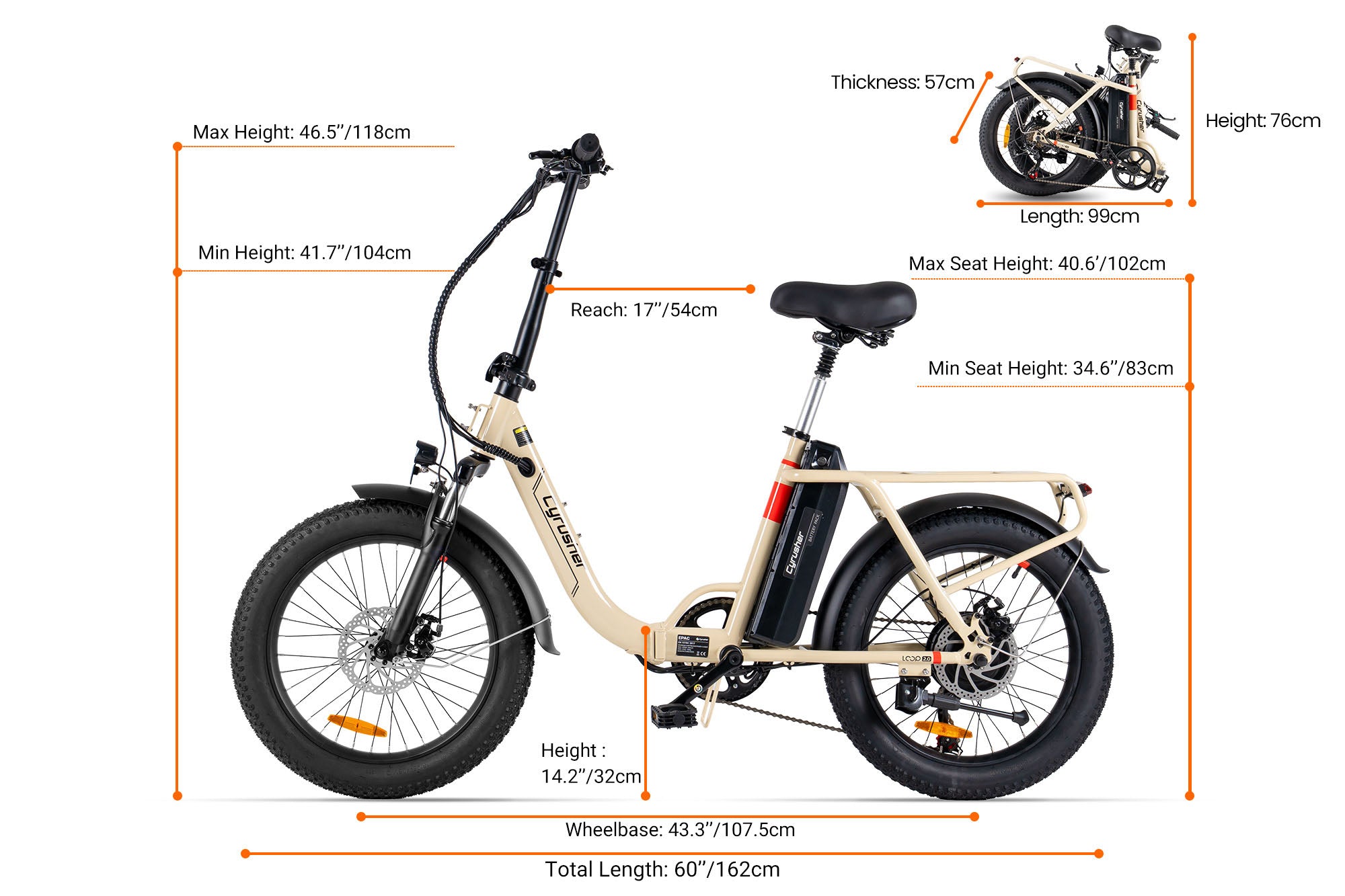 Cyrusher Loop 2.0 dimensions and rider size guide