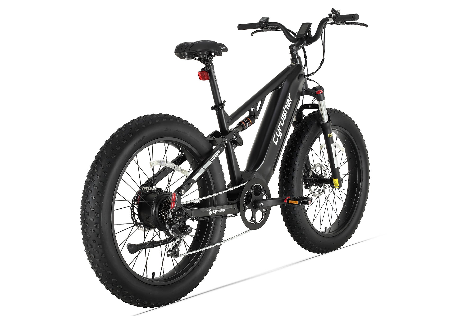 Cyrusher Rover black fat tyre e-bike