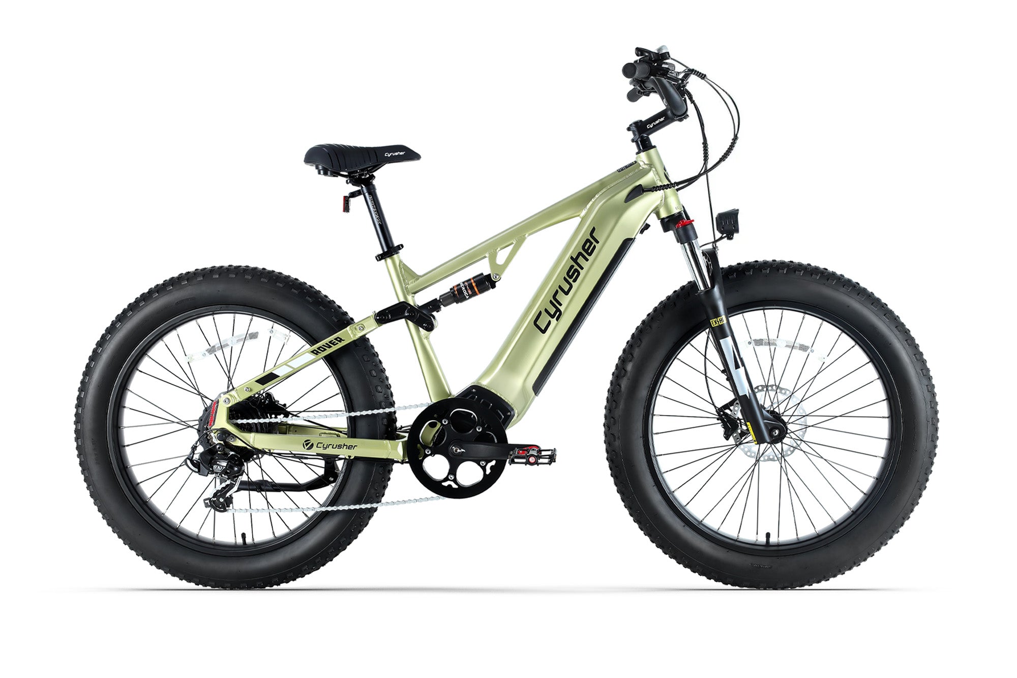 Cyrusher Rover Electric Bike in Green