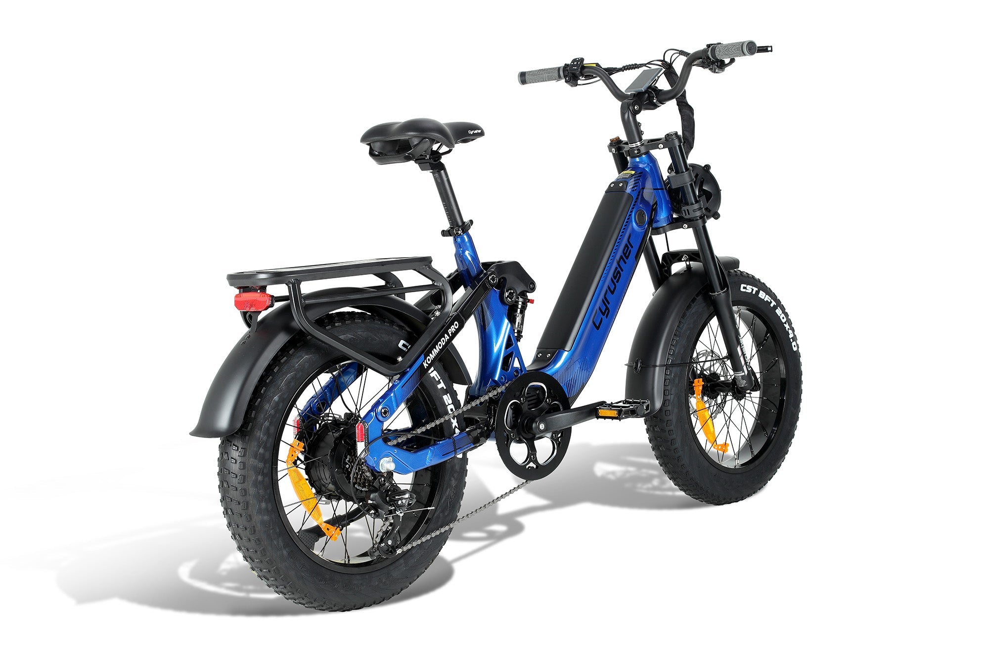 Cyrusher Kommoda Pro blue electric bike detail