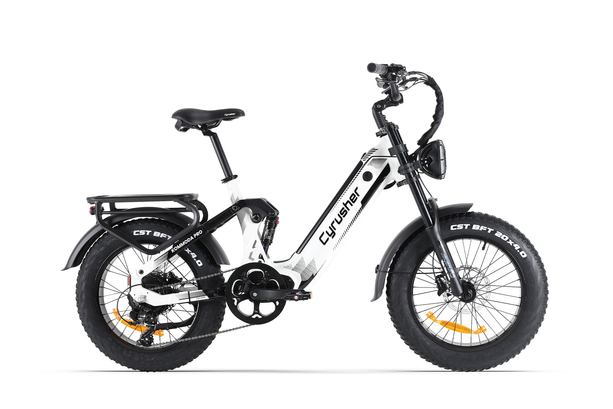 Cyrusher Kommoda Pro Electric Bike in White