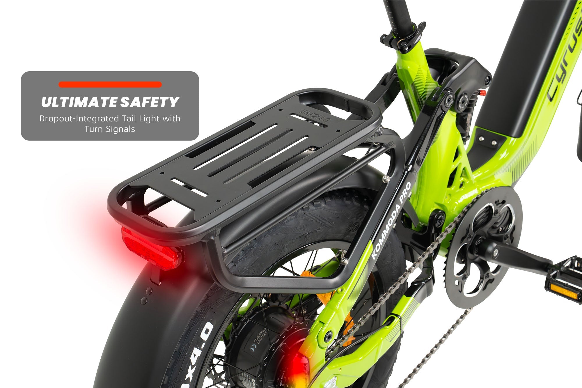 Cyrusher Kommoda Pro rear light and turn signals