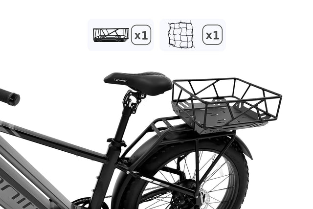 Cyrusher Hauler Cargo Basket - Rear Mount Kit