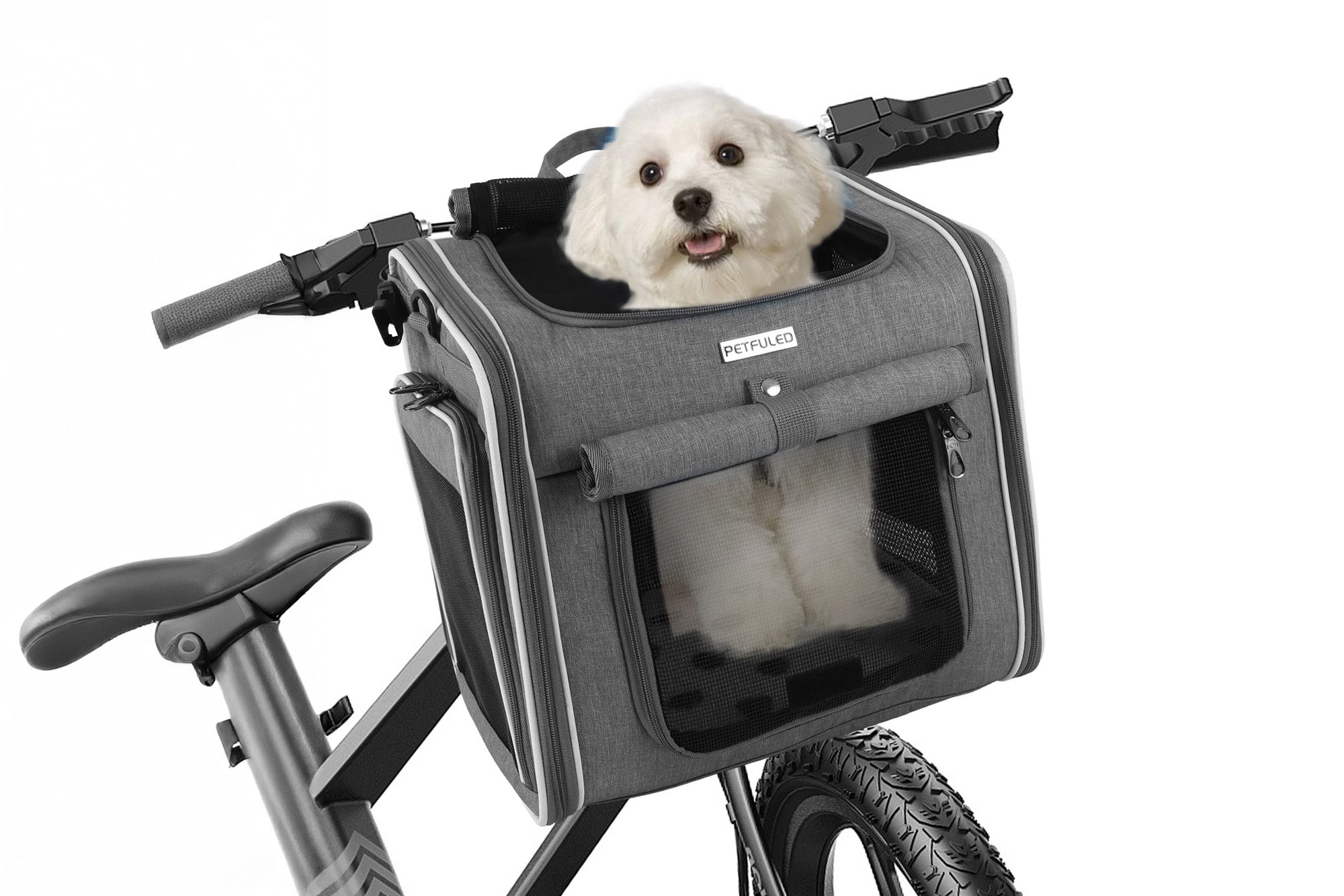 Cyrusher Pet Basket Carrier - grey