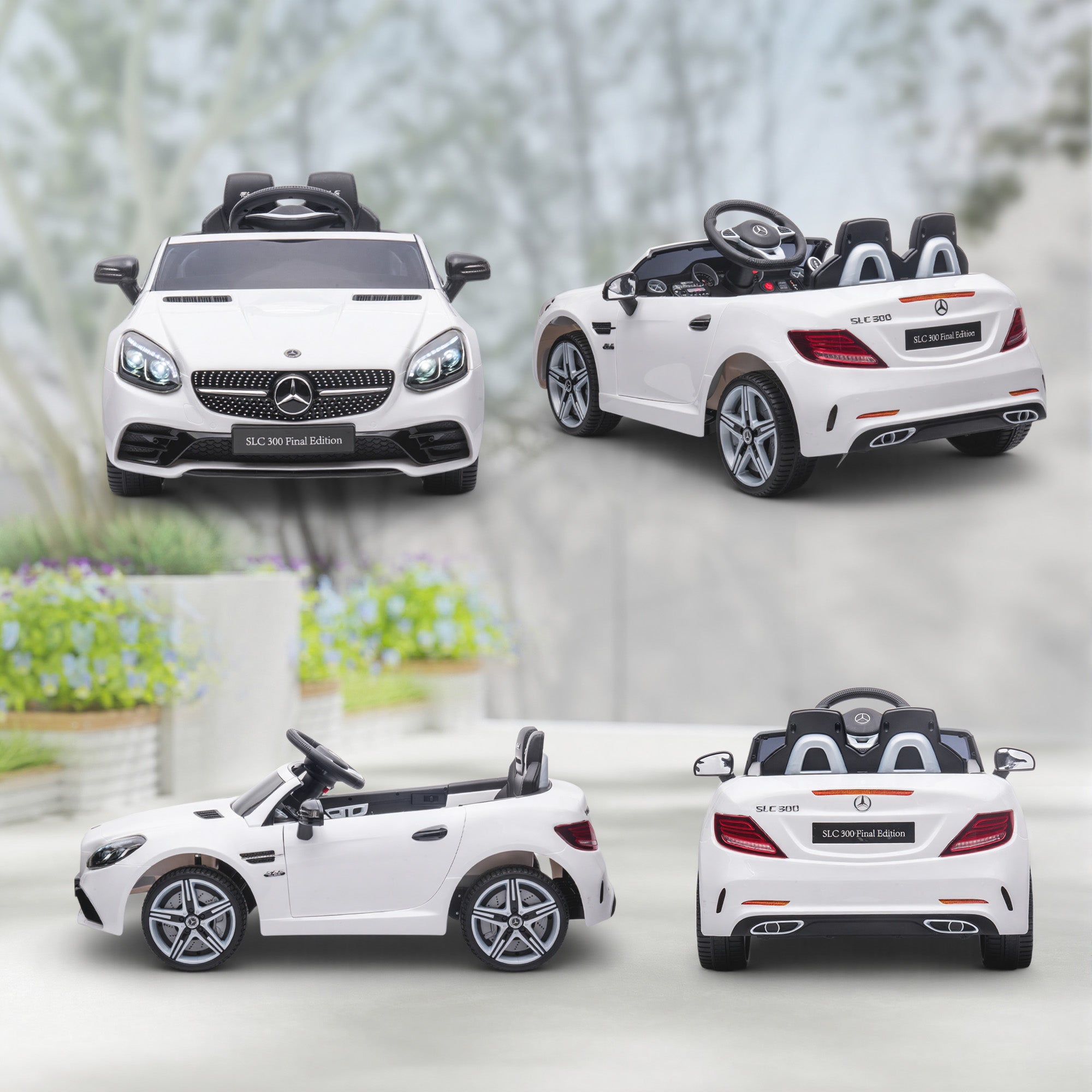 HOMCOM Mercedes-Benz SLC 300 12V Kids Ride-On Car