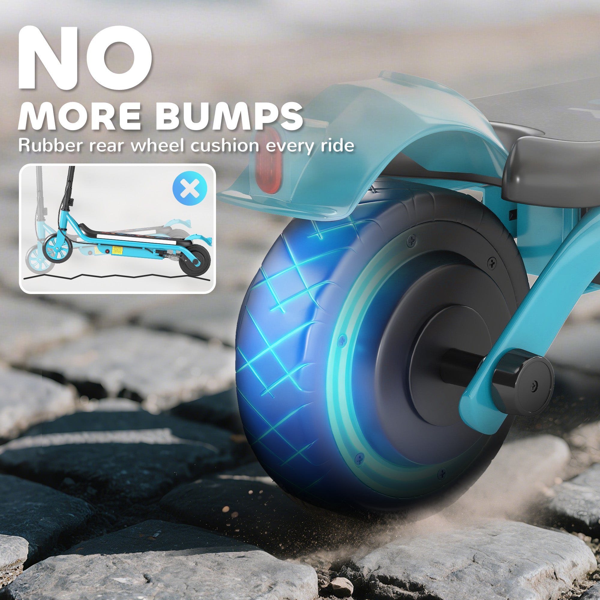 AIYAPLAY Kids Electric Scooter Dual Brakes