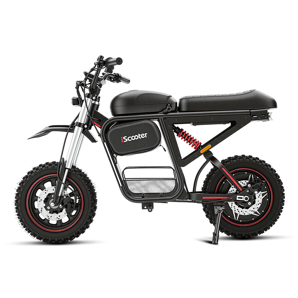 iScooter DX5Max electric bike side profile in black