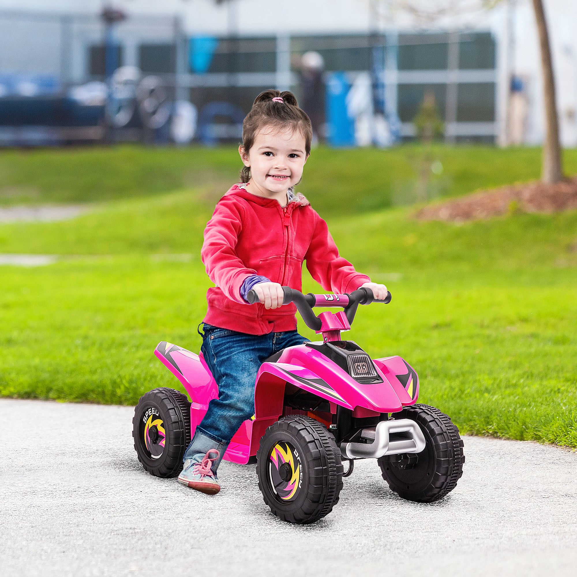 HOMCOM 6V Toddler Electric Ride-On / Quad Car - Pink