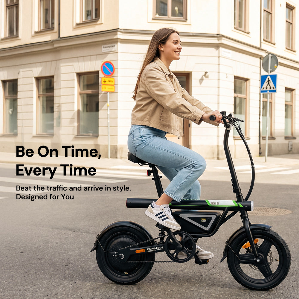 iScooter EB1S Compact City Electric Bike with APP