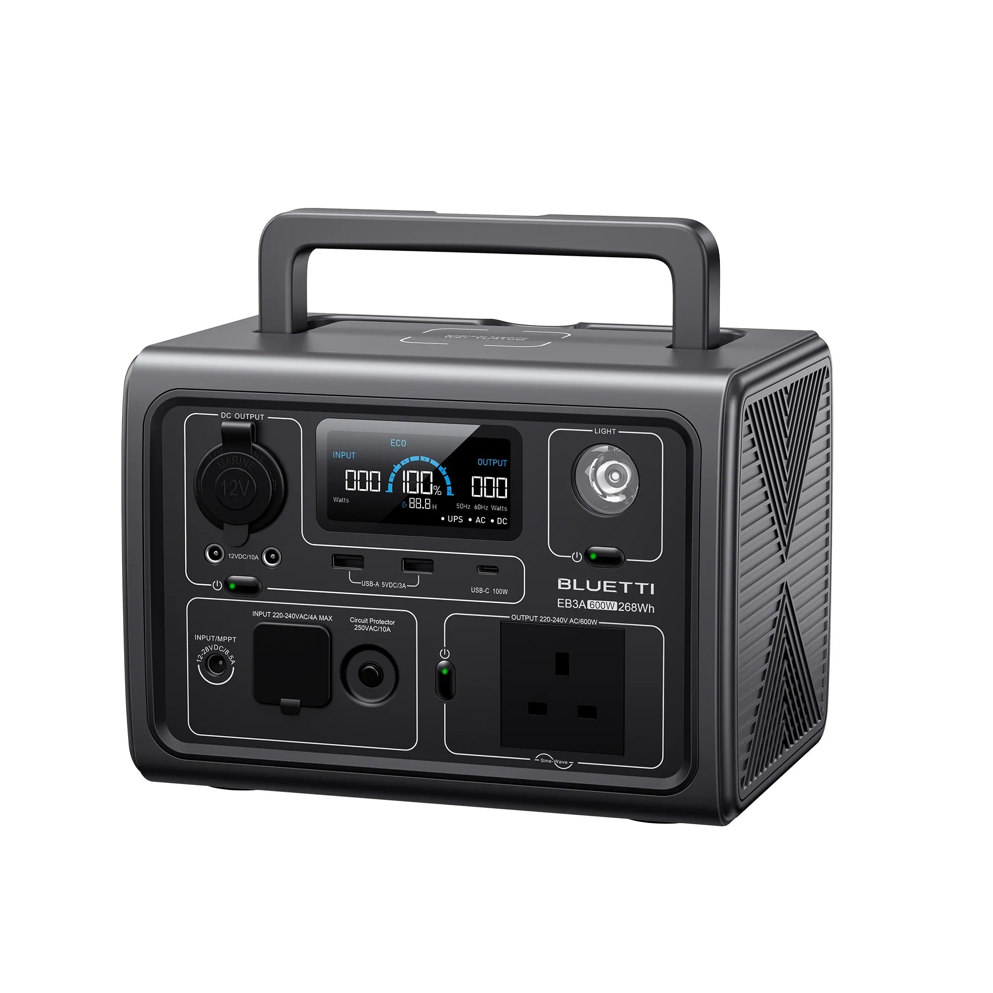 BLUETTI EB3A Portable Power Station | 600W 268Wh - Trail Surge