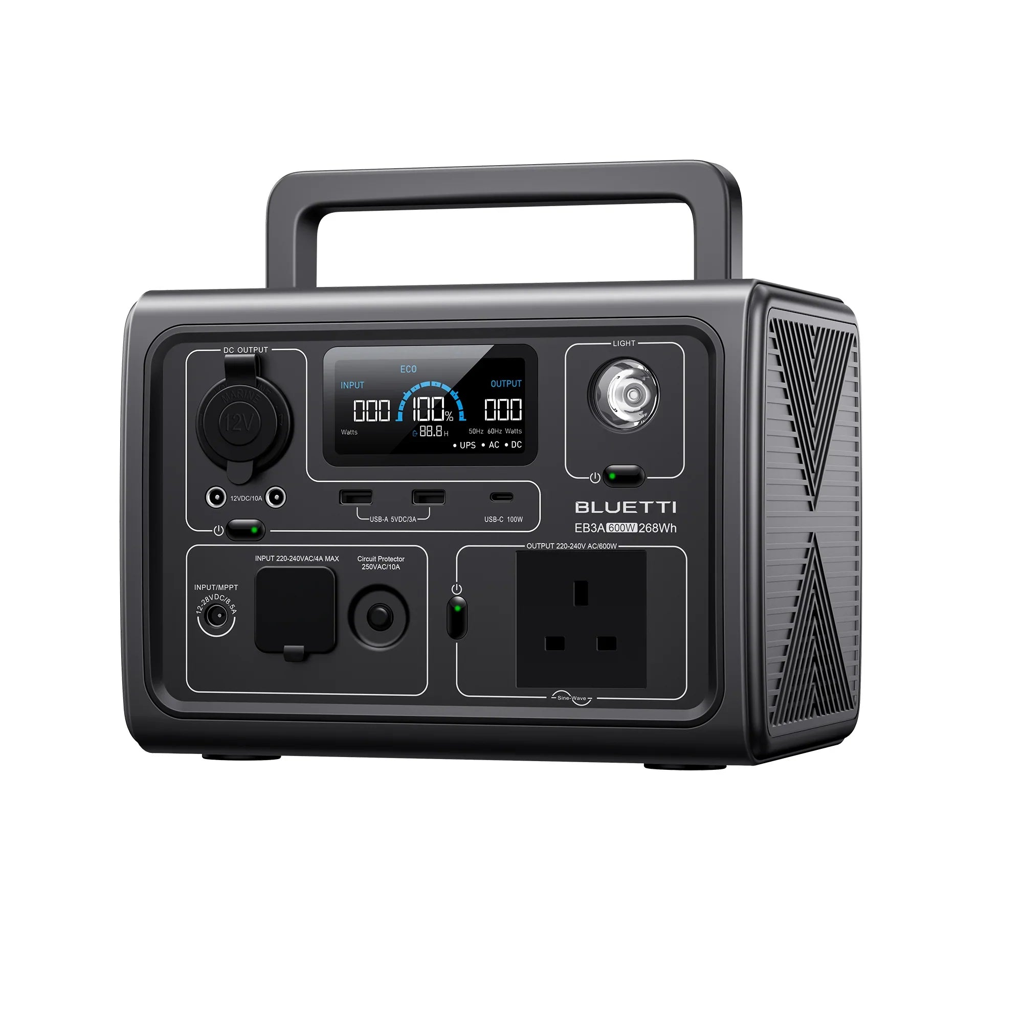 BLUETTI EB3A Portable Power Station | 600W 268Wh - Trail Surge