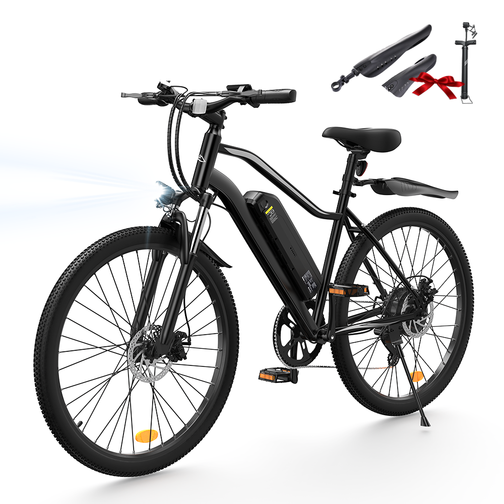 iScooter EB3S Electric Mountain Bike - Black