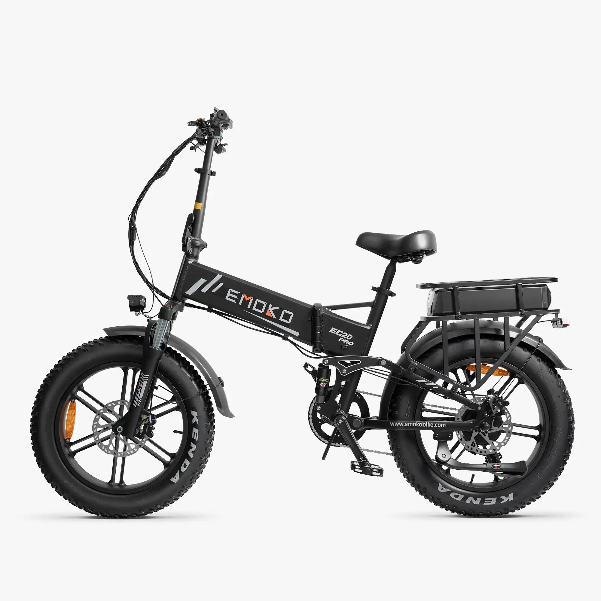 Emoko EC20 Pro dual battery electric bike in black