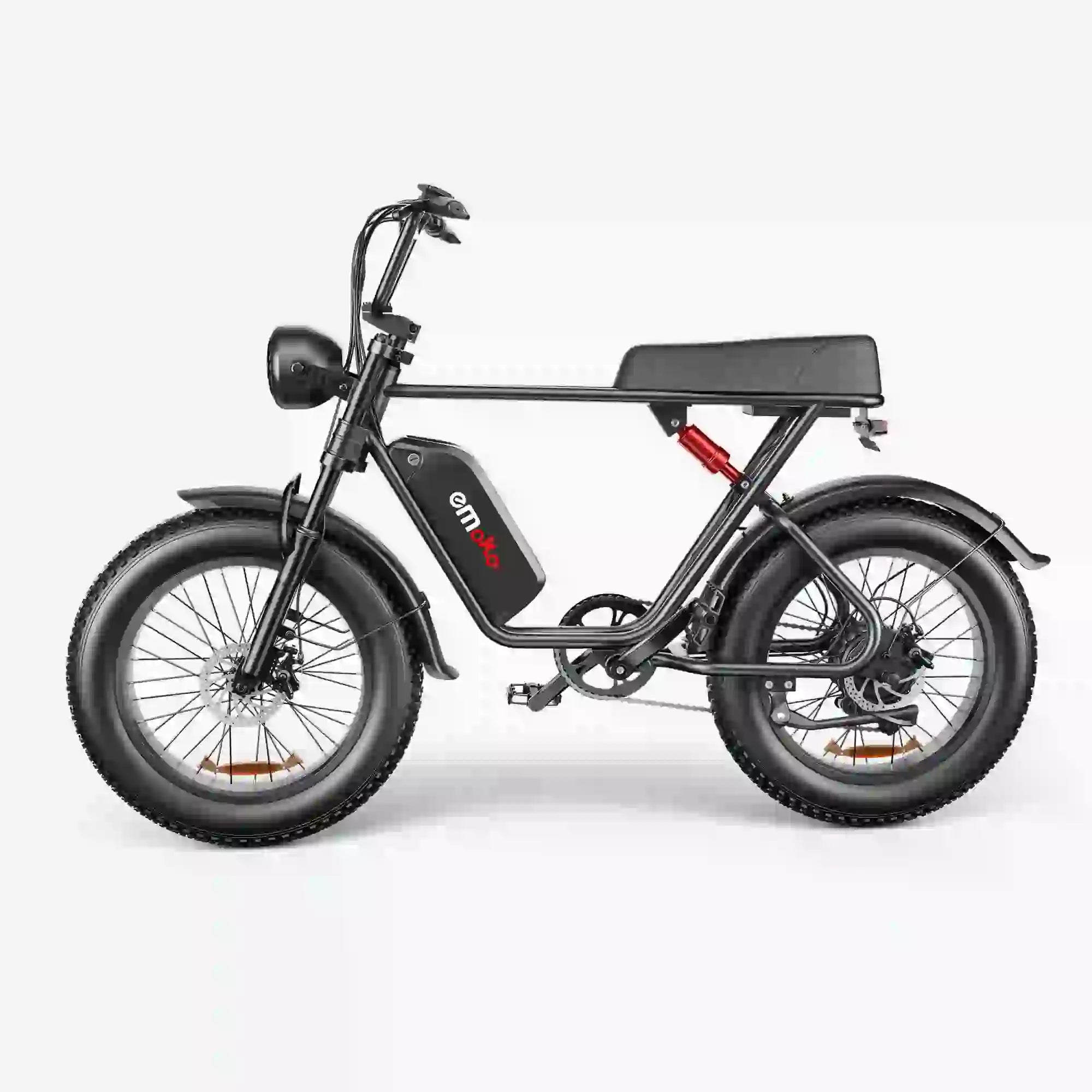 Emoko C91 electric bike side profile with black seat