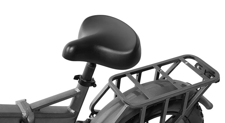 Emoko EC20 Pro electric bike saddle and rear rack