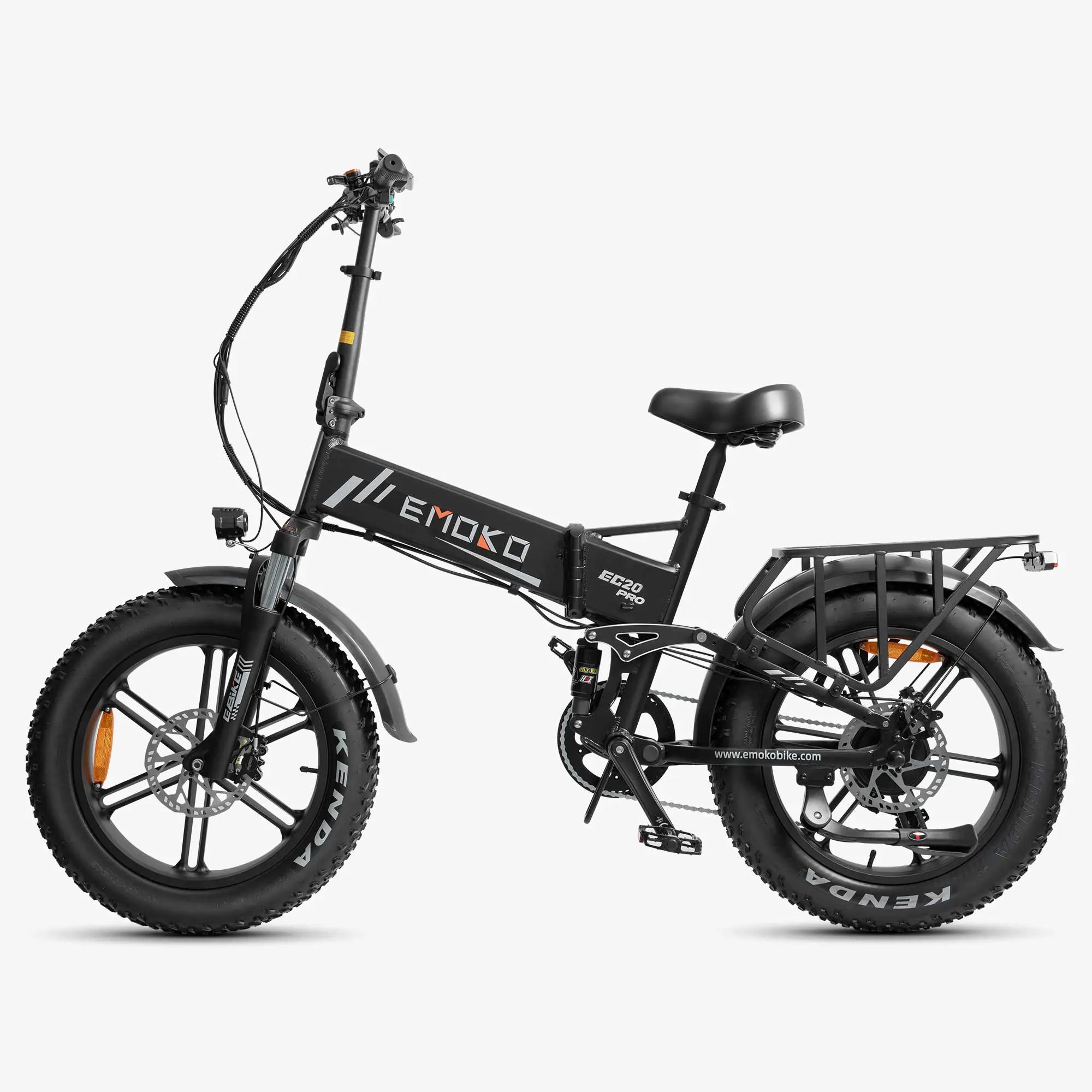 Emoko EC20 Pro electric bike black side profile