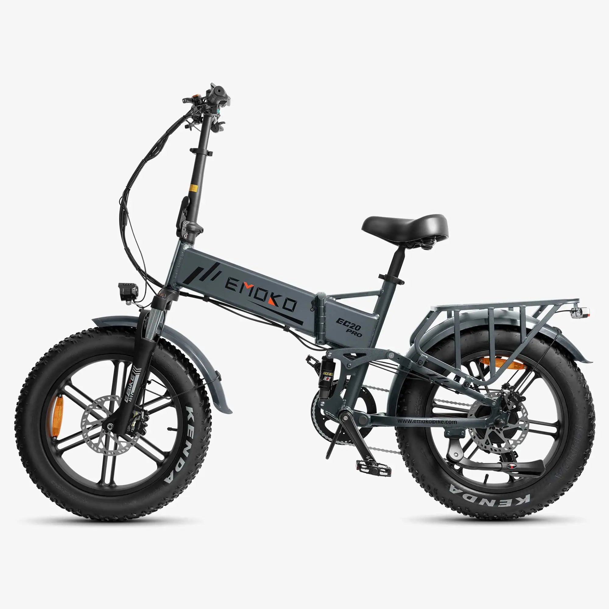 Emoko EC20 Pro electric bike grey side profile