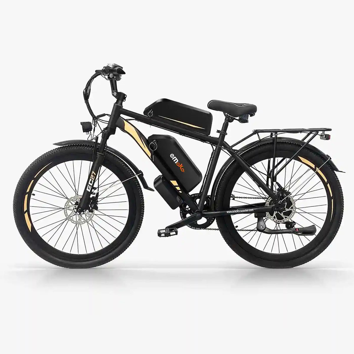 Emoko EC27 Pro dual battery electric bike side view