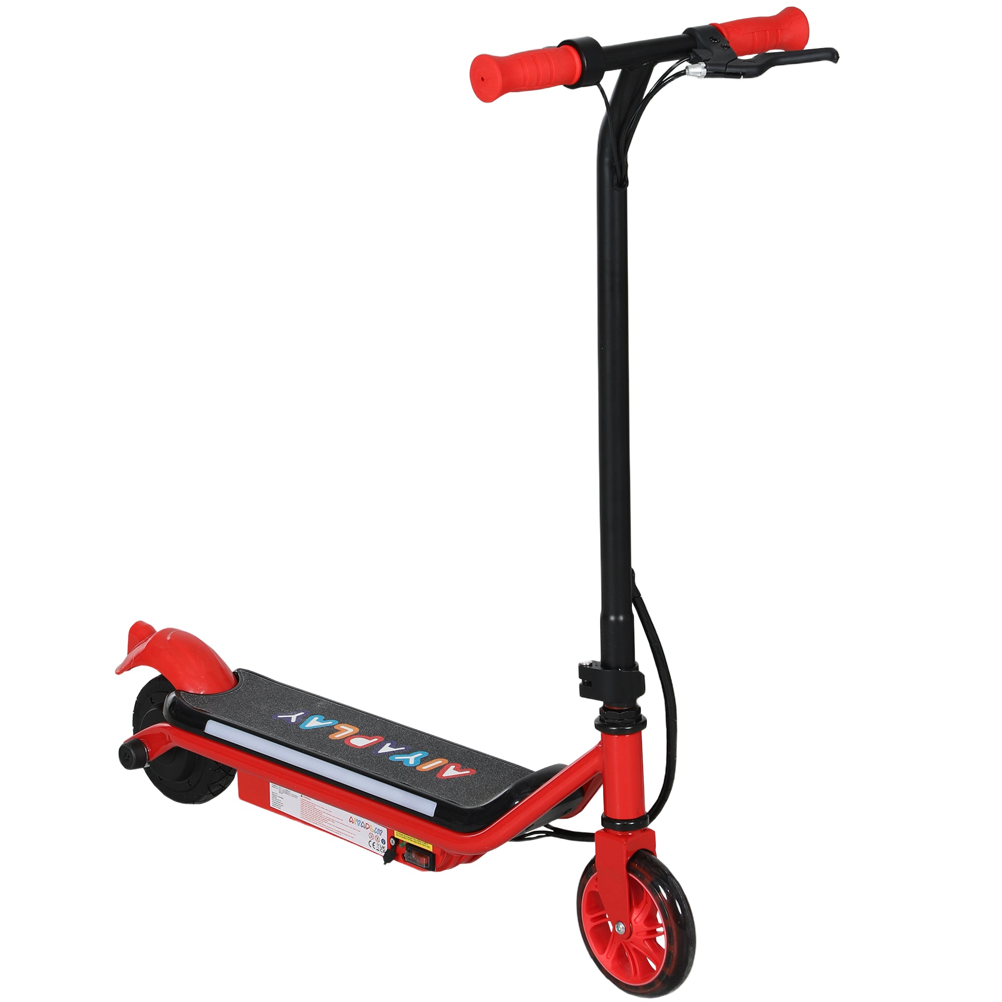 AIYAPLAY Kids Electric Scooter Dual Brakes - Red