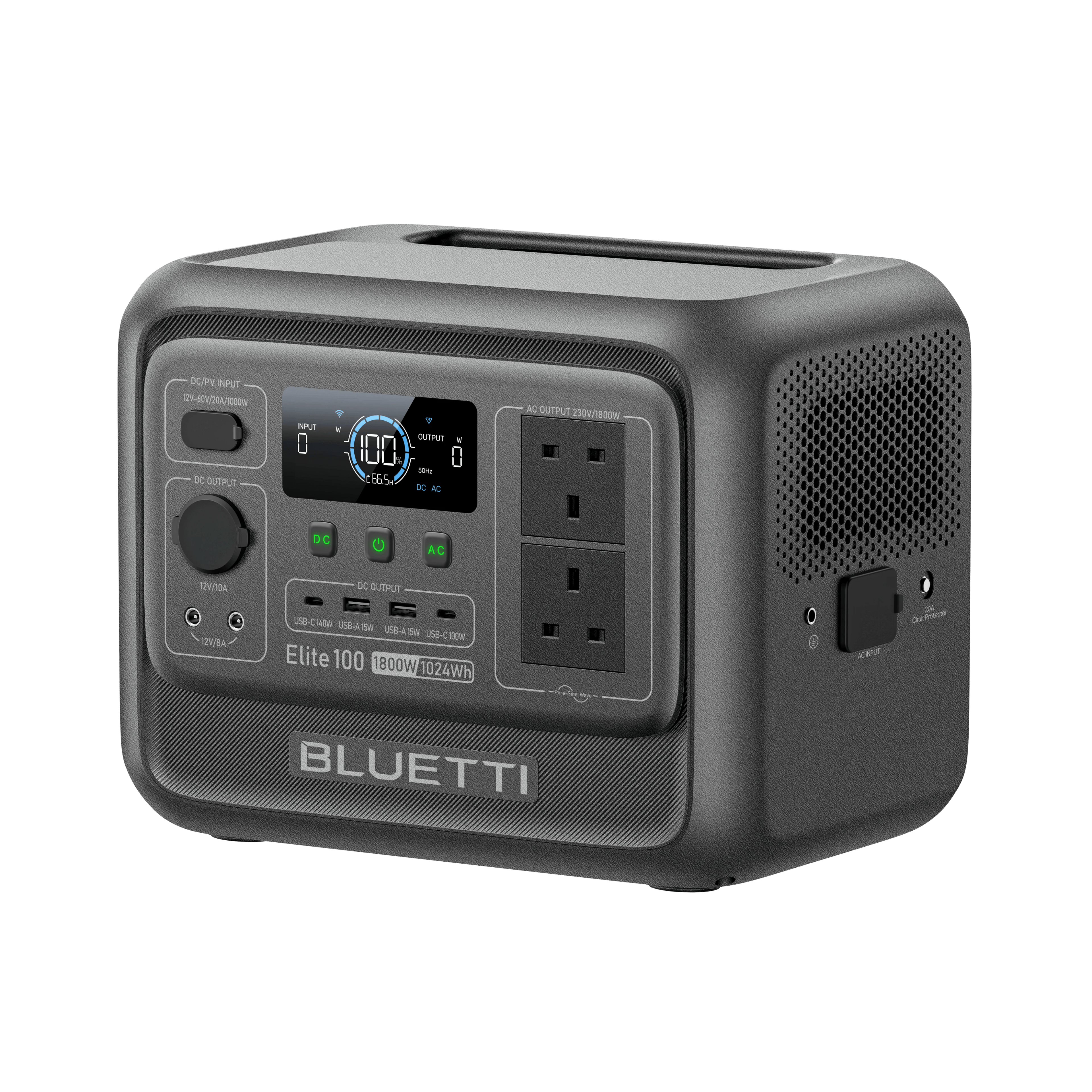 BLUETTI Elite 100 V2 Portable Power Station | 1,024Wh 1,800W - Trail Surge