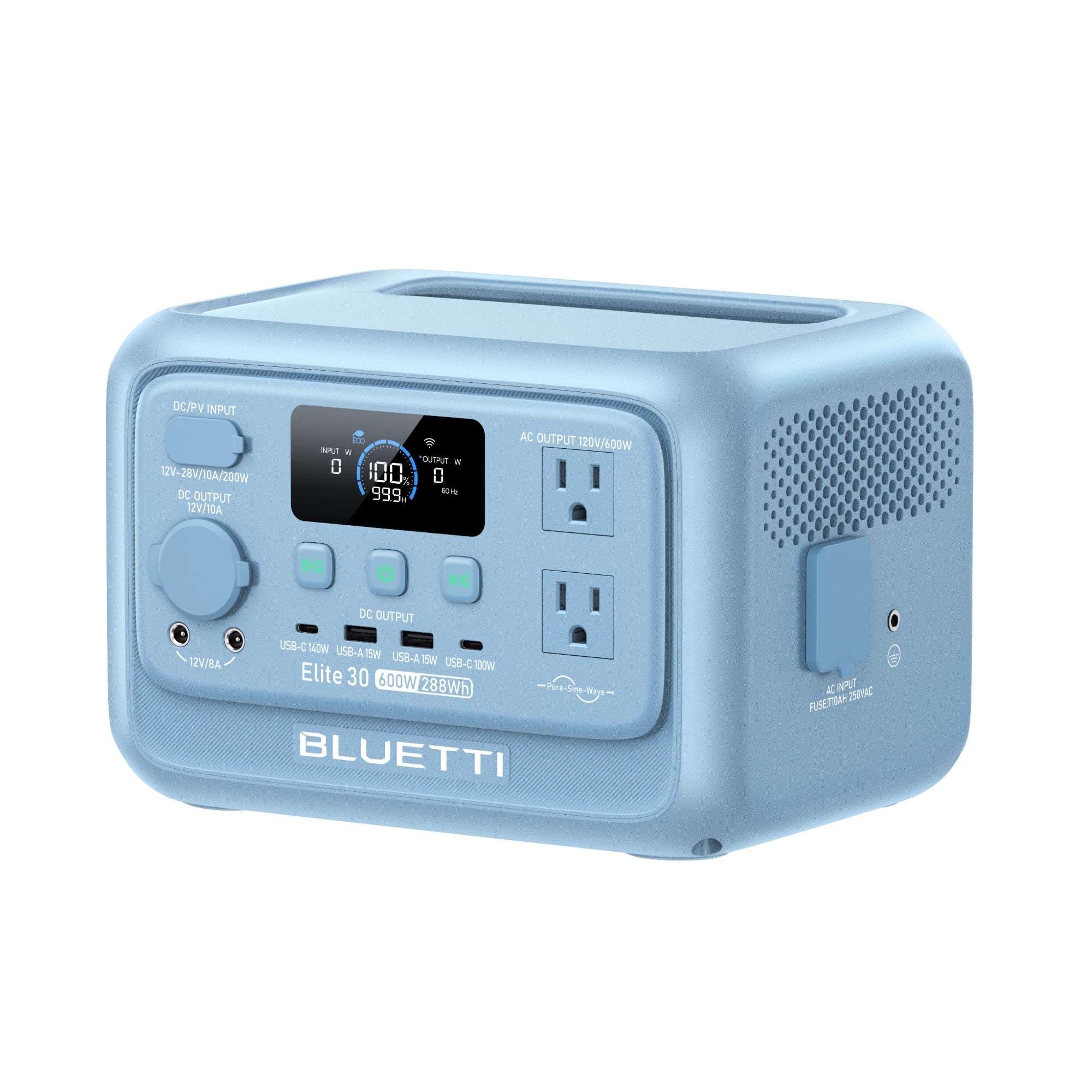BLUETTI Elite 30 V2 600W 288Wh portable power station